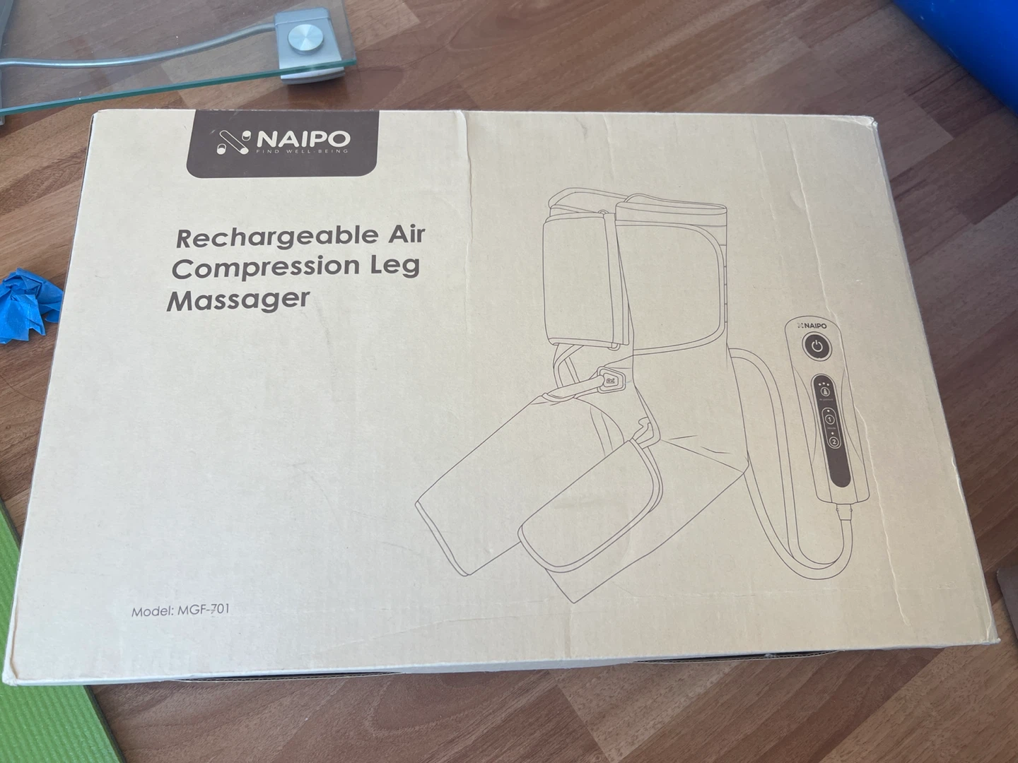 Naipo Rechargeable Air Compression Leg Massager MGF-701