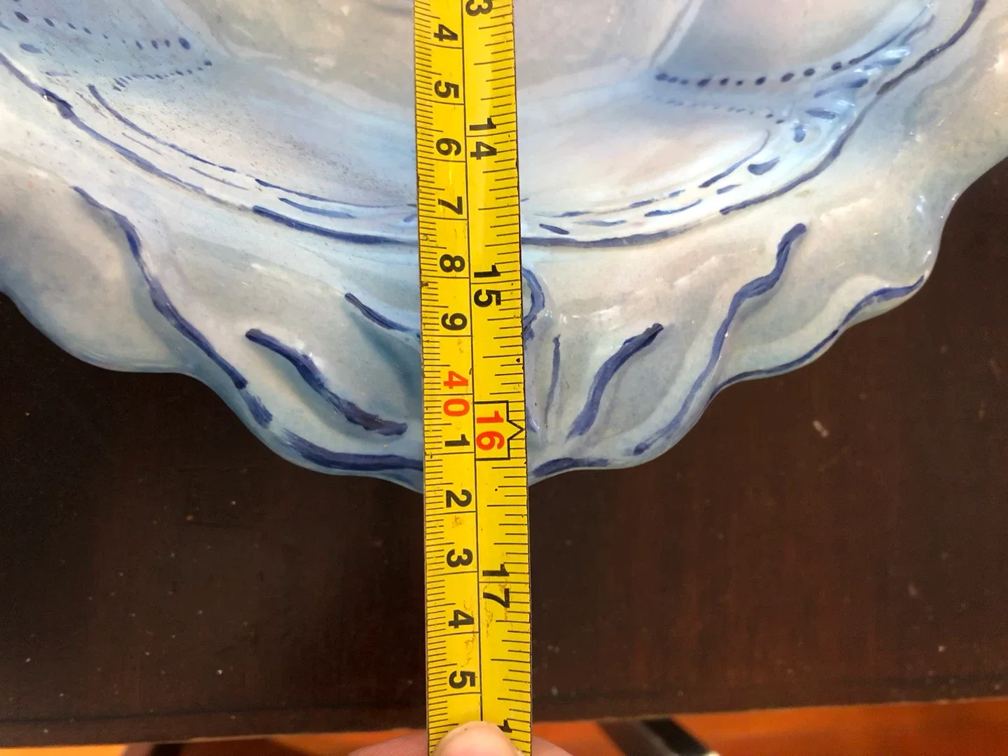 Vintage Blue & Pink Pitcher and Basin. image indicator(3)