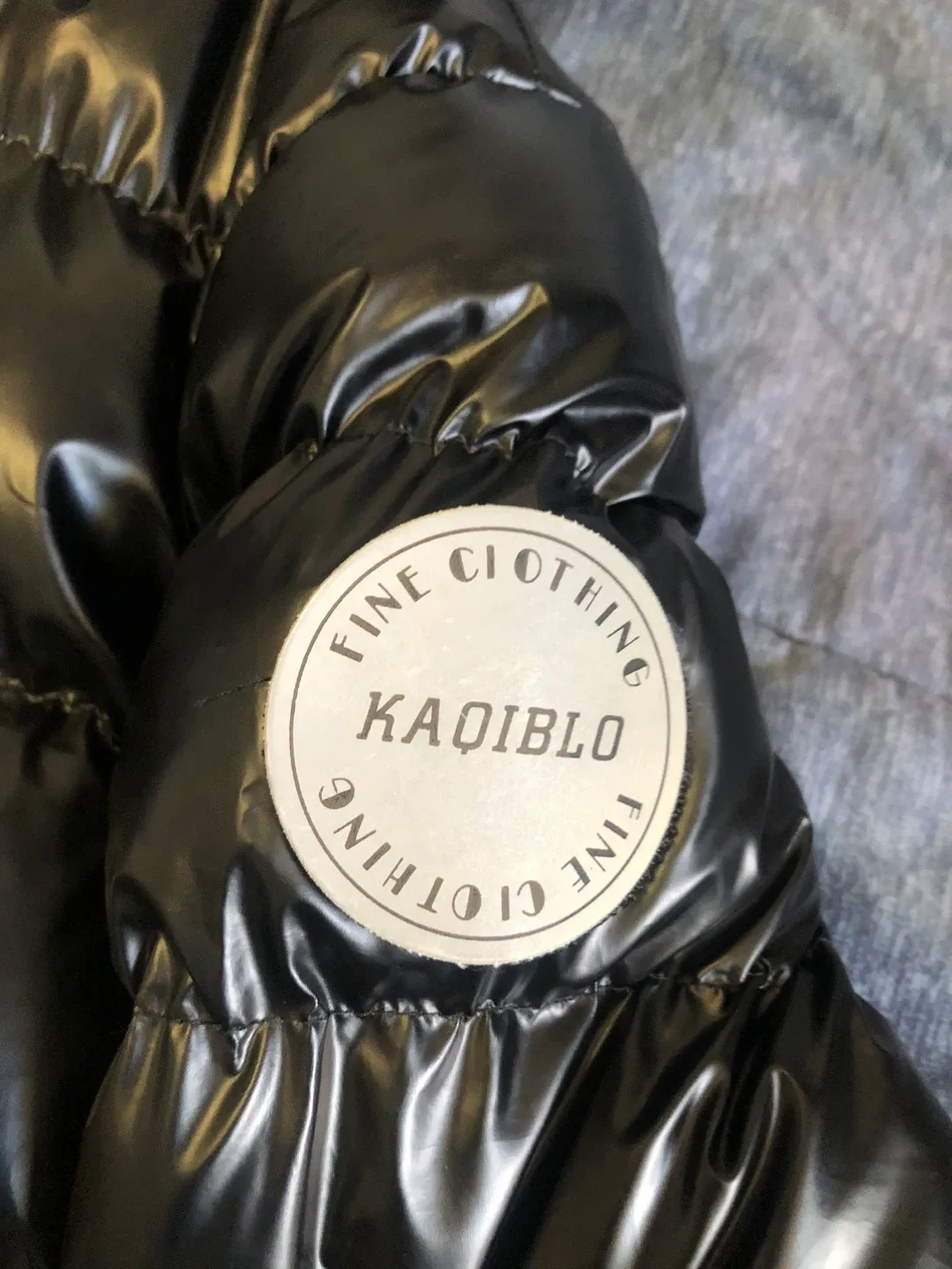 Kaqiblo Black Puffer Jacket Size 150cm image indicator(3)