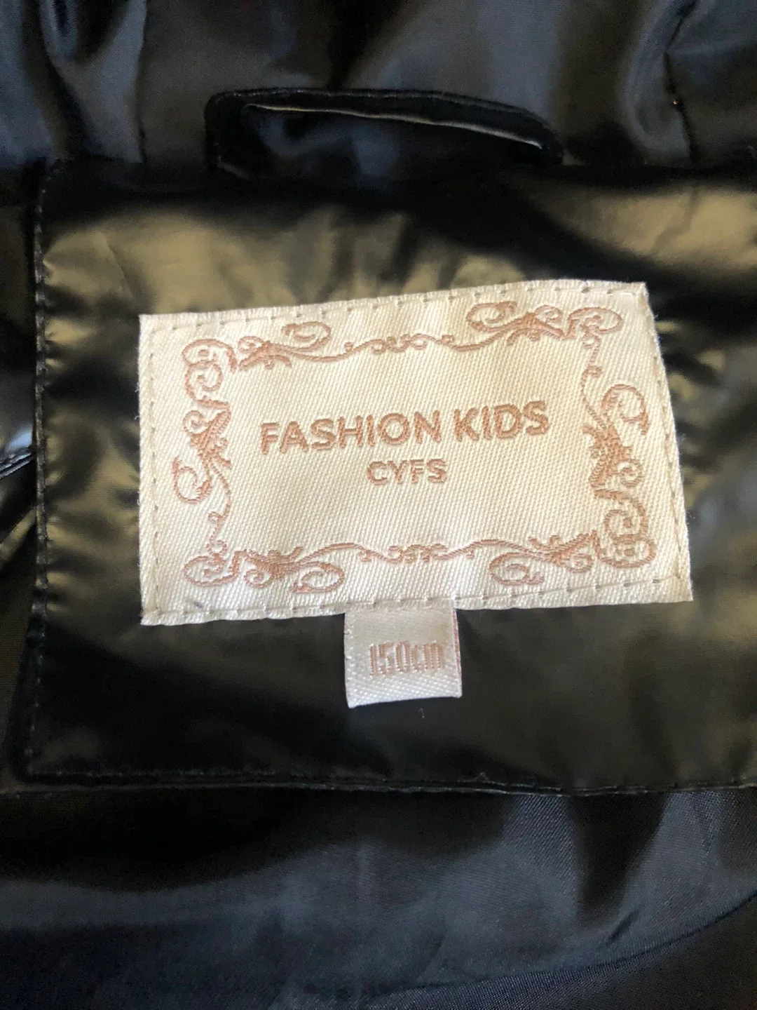 Kaqiblo Black Puffer Jacket Size 150cm image indicator(4)