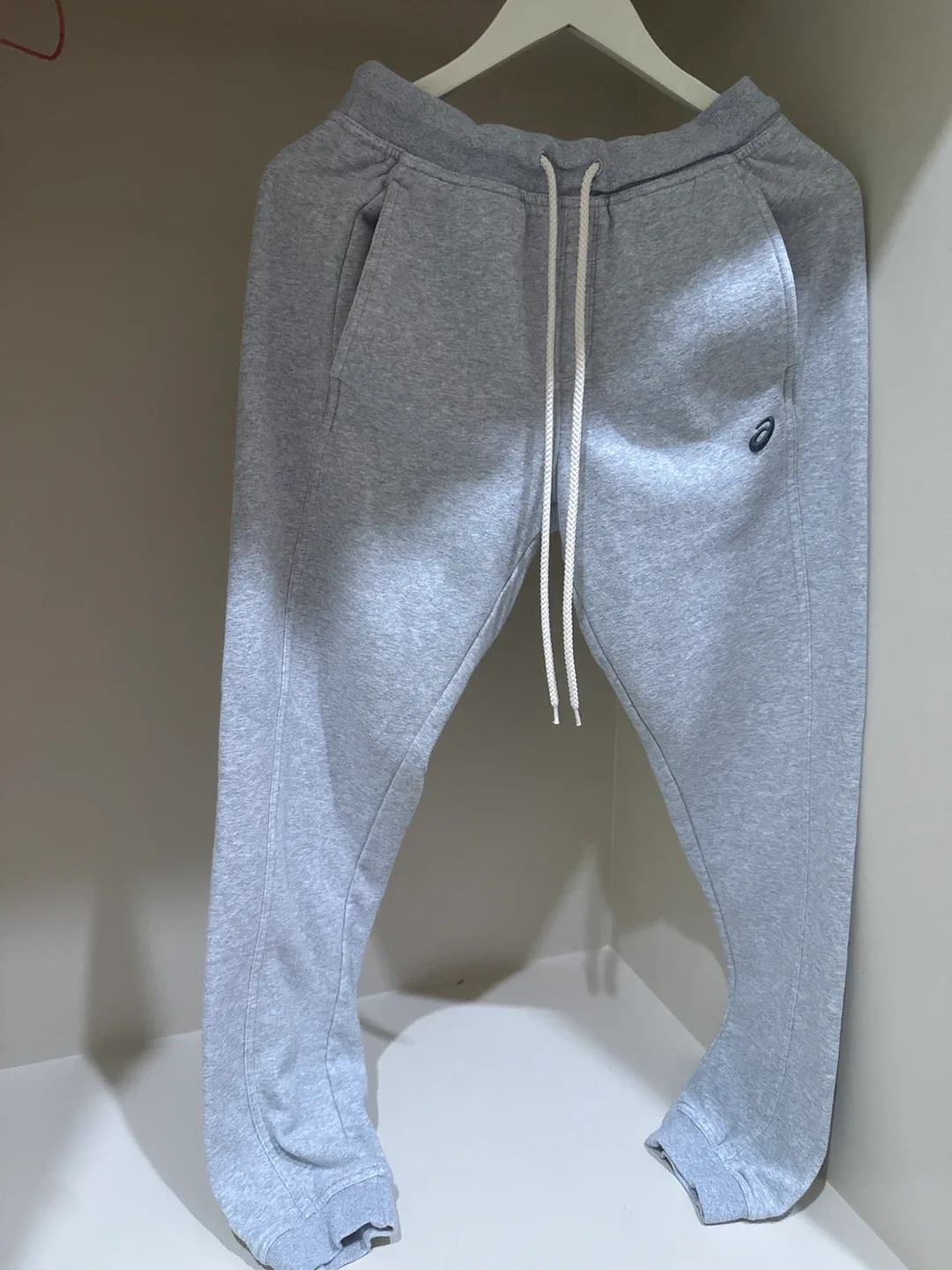 Asics Grey Sweatpants - 80% Cotton For 160cm thumbnail