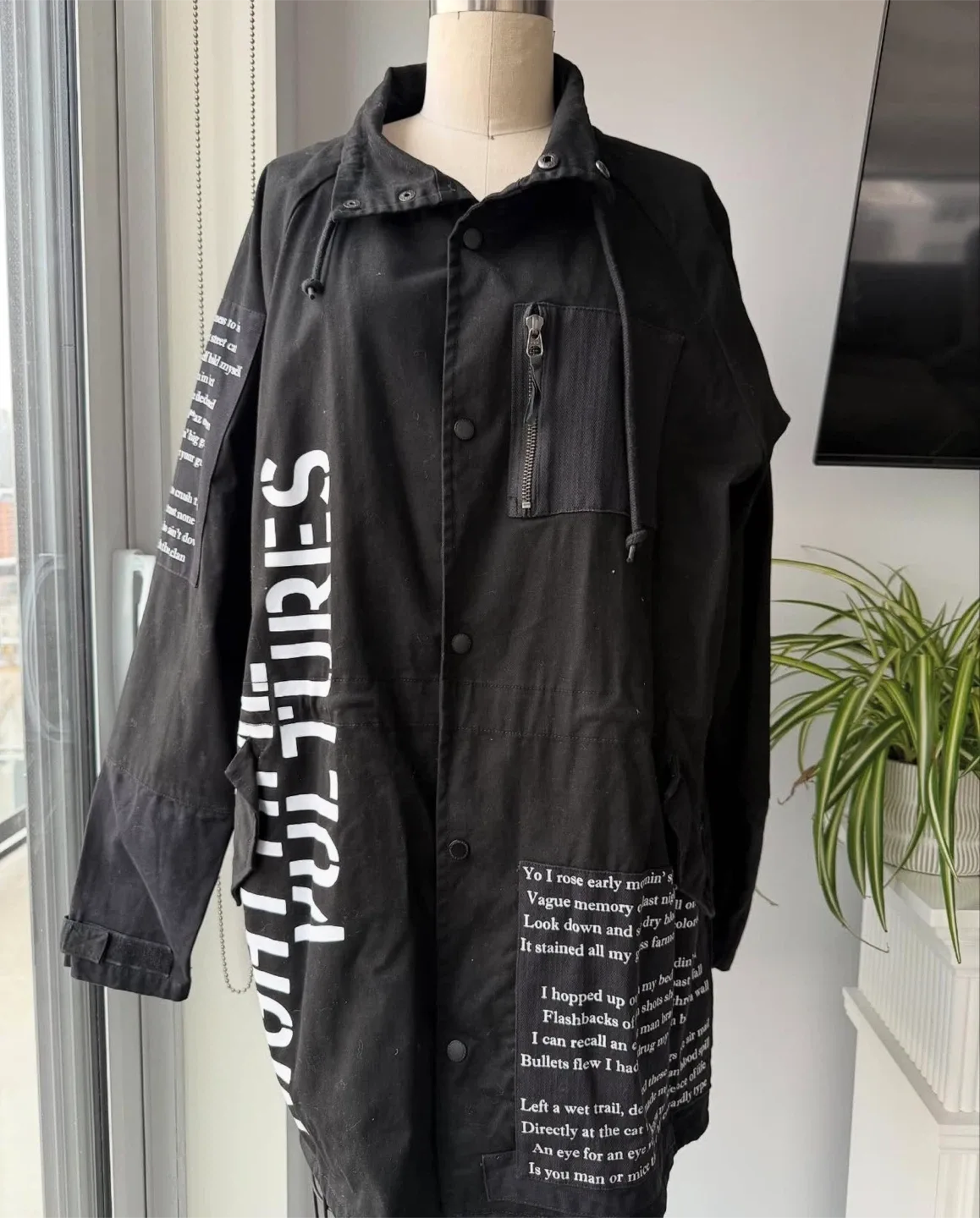 Crooks and castles nighttime vultures jacket size medium thumbnail