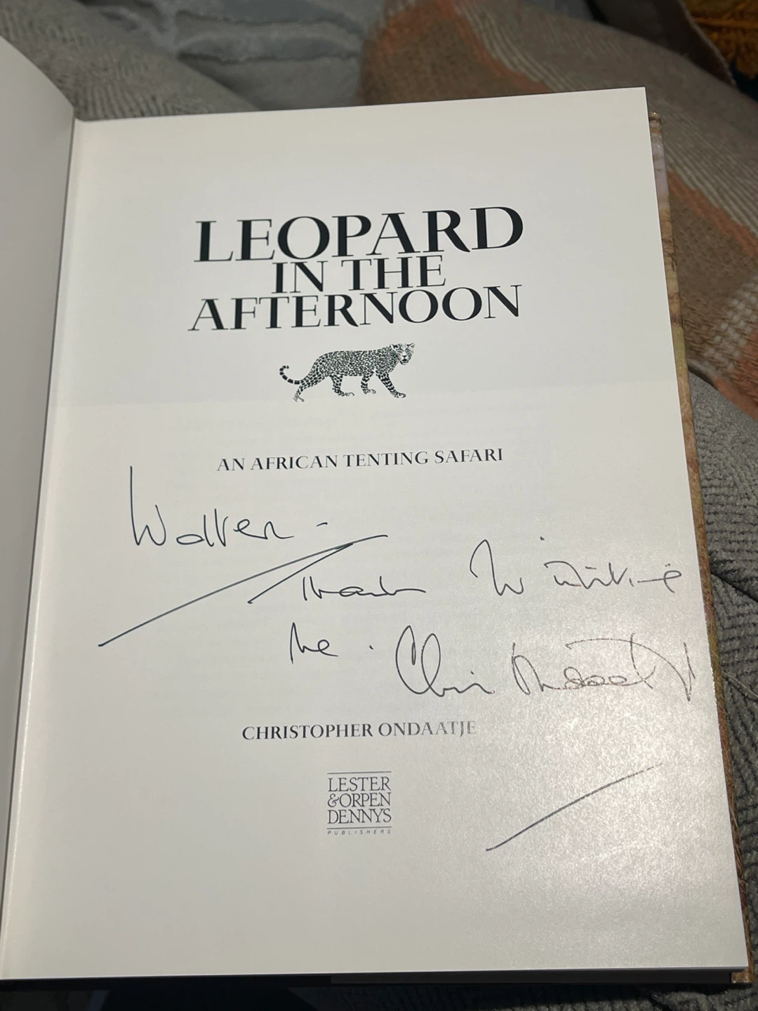 Leopard in the Afternoon by Christopher Ondaatje - photo 3