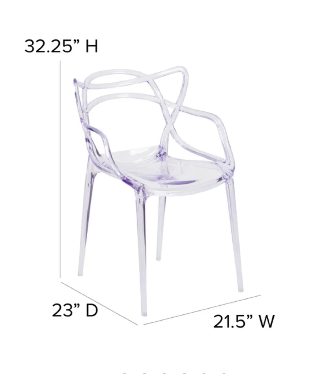 Clear Masters Chair by Philippe Starck - photo 5