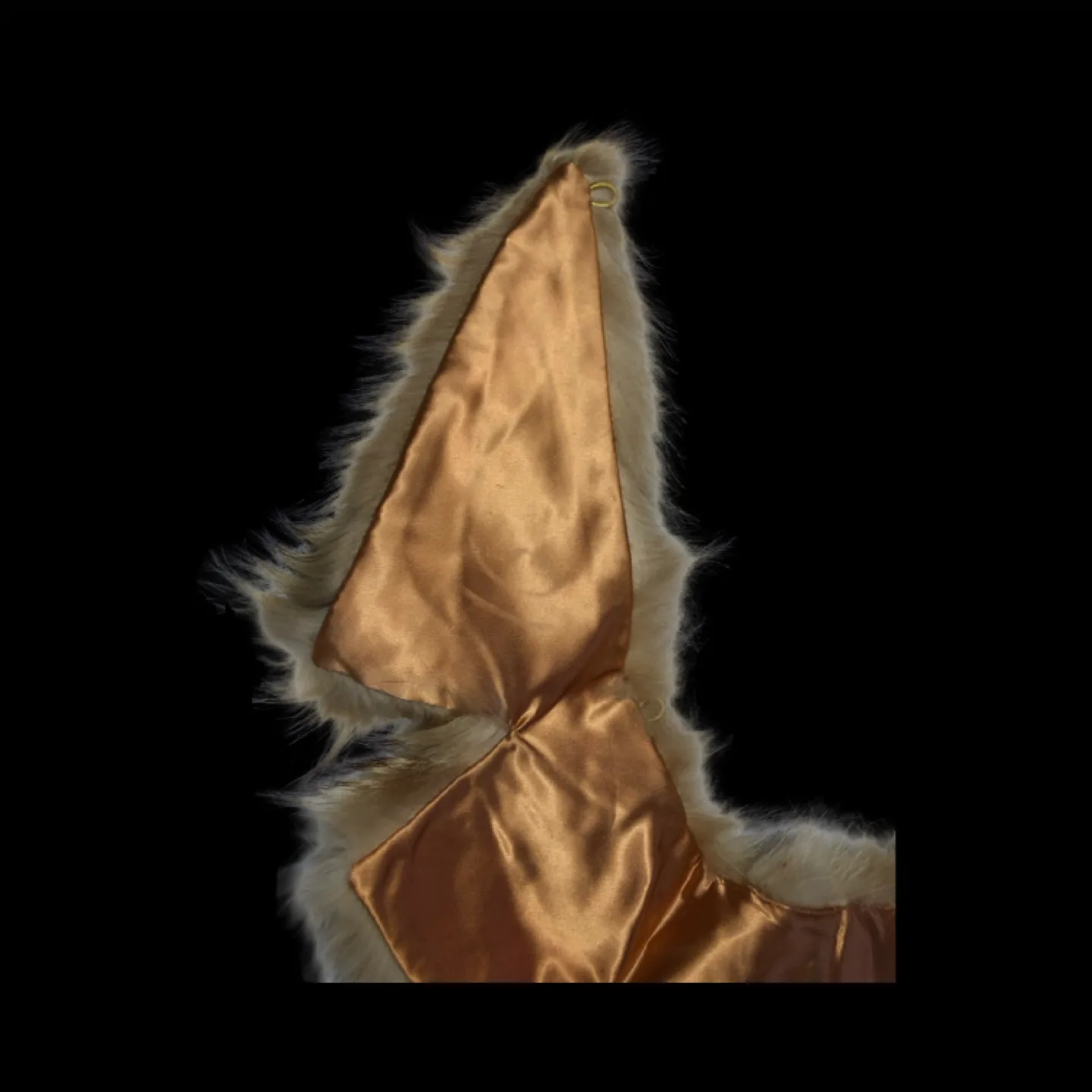 Stunning genuine racoon satin lined fur collar image indicator(5)