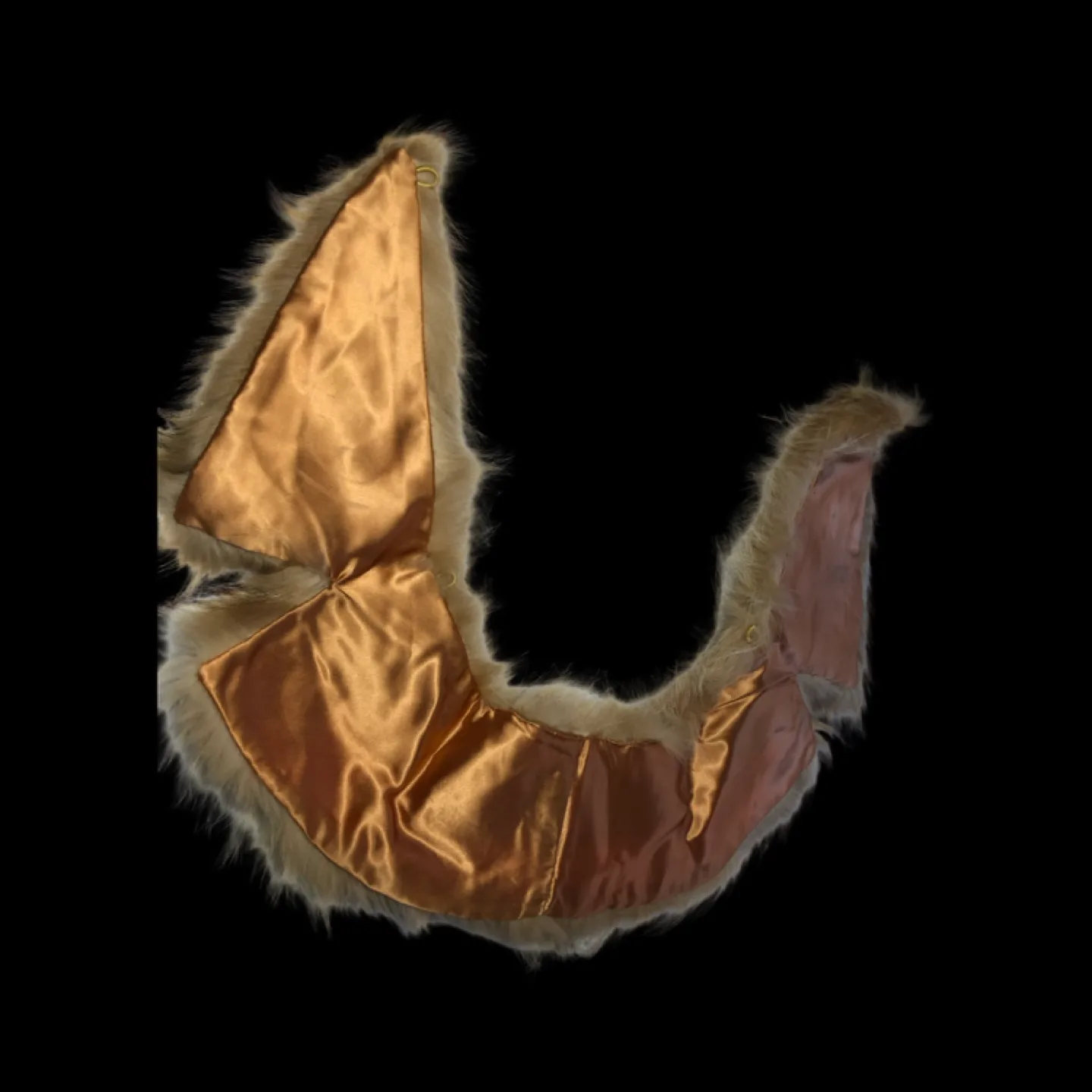 Stunning genuine racoon satin lined fur collar image indicator(6)