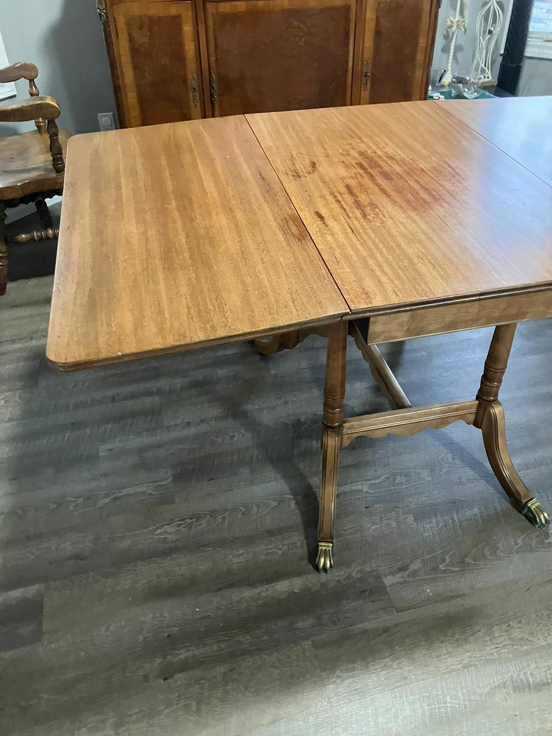 Antique Extendable Wooden Dining Table - photo 5