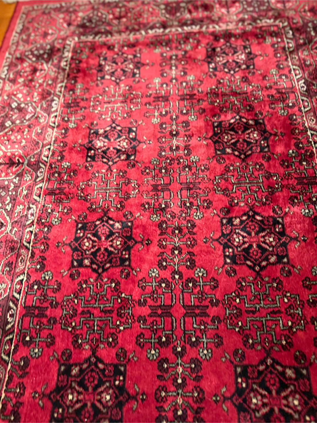 Red Patterned Rug (4'11" x 3'3") - photo 2