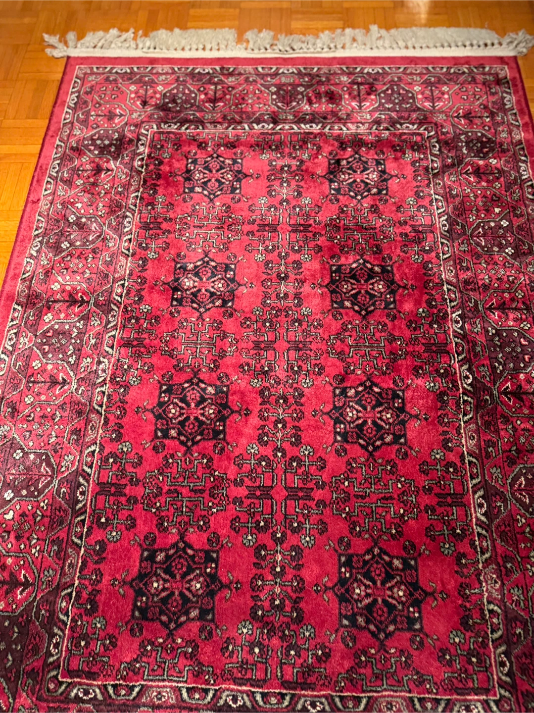 Red Patterned Rug (4'11" x 3'3") - photo 3