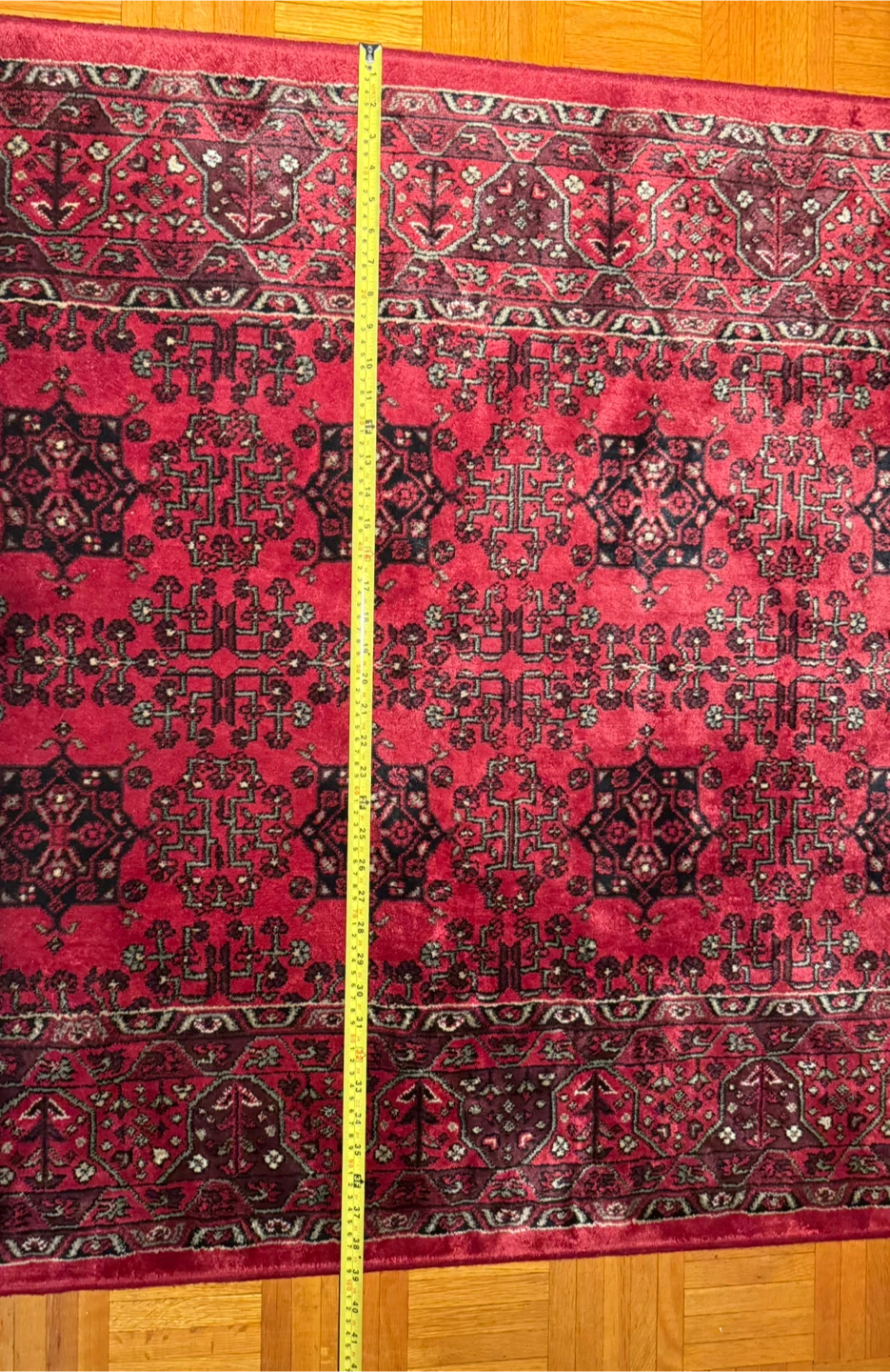 Red Patterned Rug (4'11" x 3'3") - photo 4