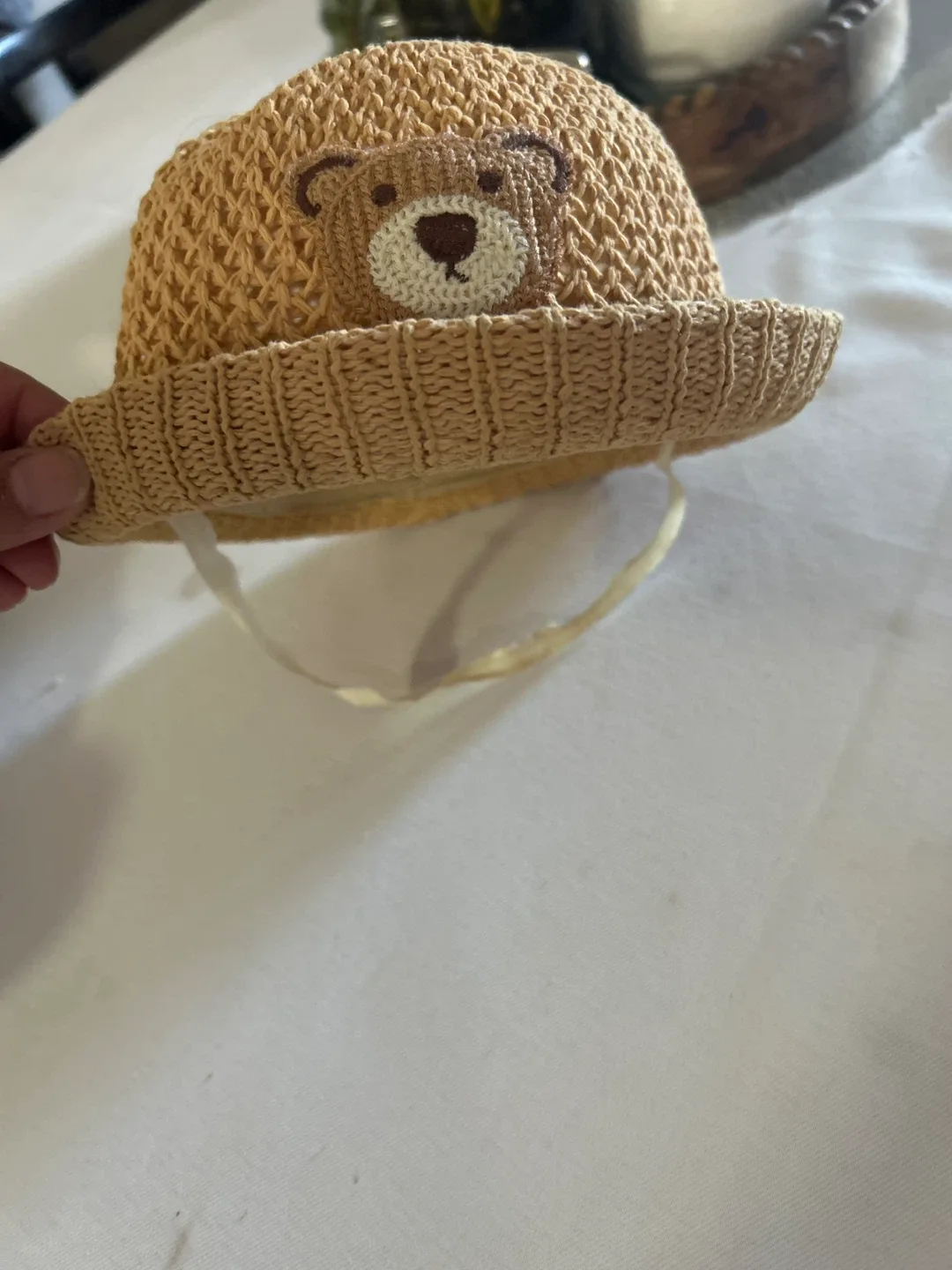 Cute Bear Design Baby Hat image indicator(2)