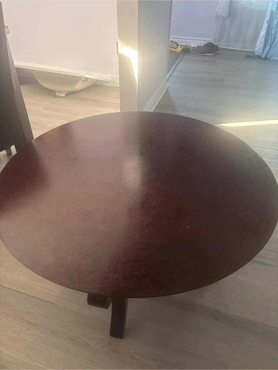 Round Wooden Coffee Table - 37 inch Diameter image indicator(4)