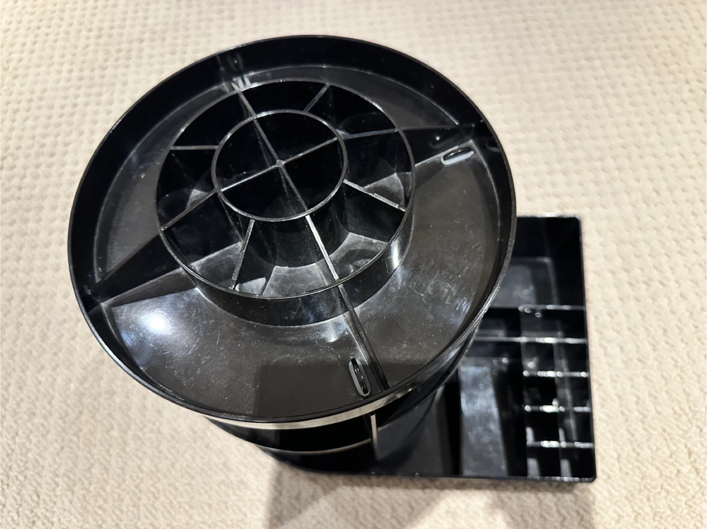 Rotating Makeup Organizer - Black - photo 3