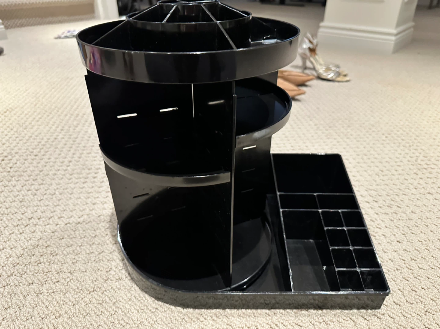 Rotating Makeup Organizer - Black - photo 2