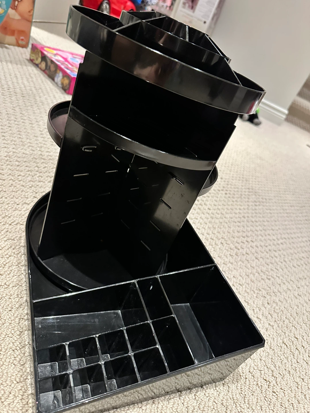 Rotating Makeup Organizer - Black
