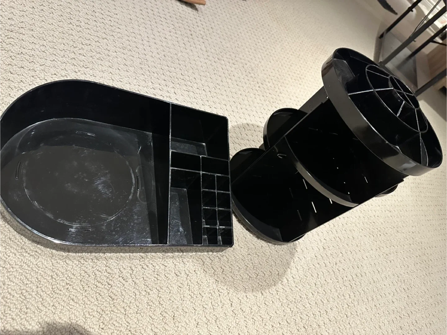 Rotating Makeup Organizer - Black image indicator(4)