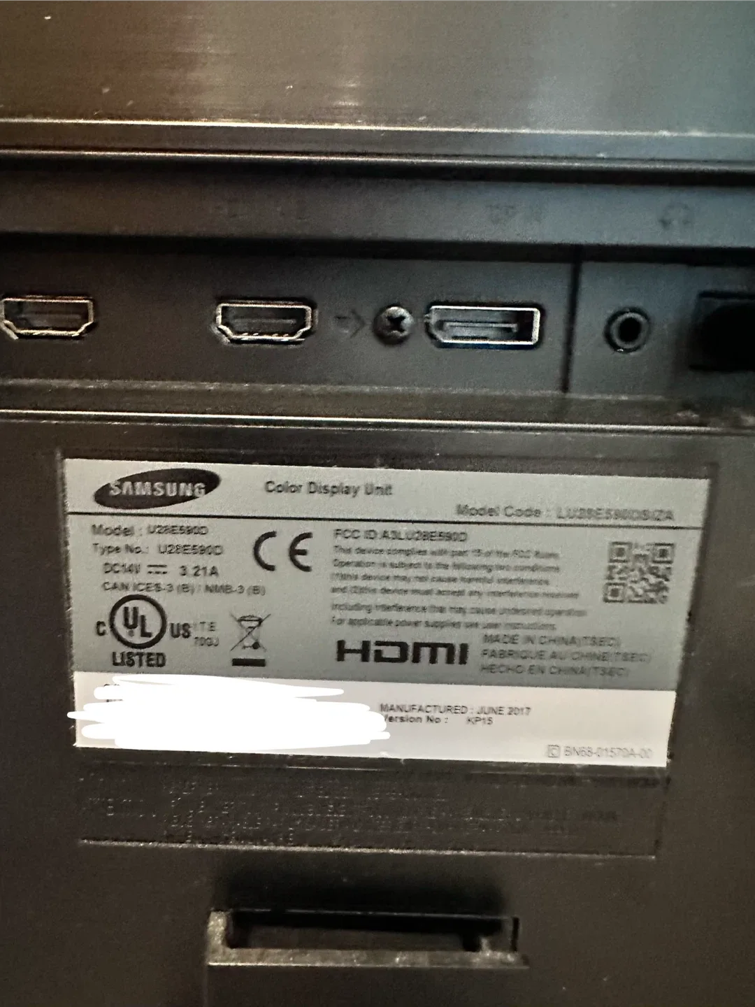 Samsung U28E590D 28" 4K UHD Monitor image indicator(2)