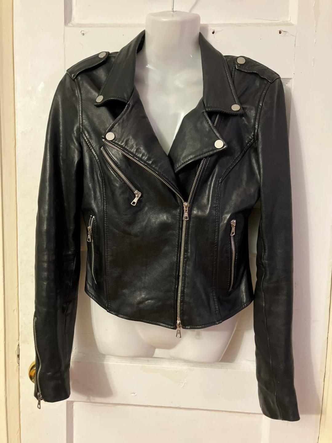 Zara Trafaluc Leather Jacket - Size M