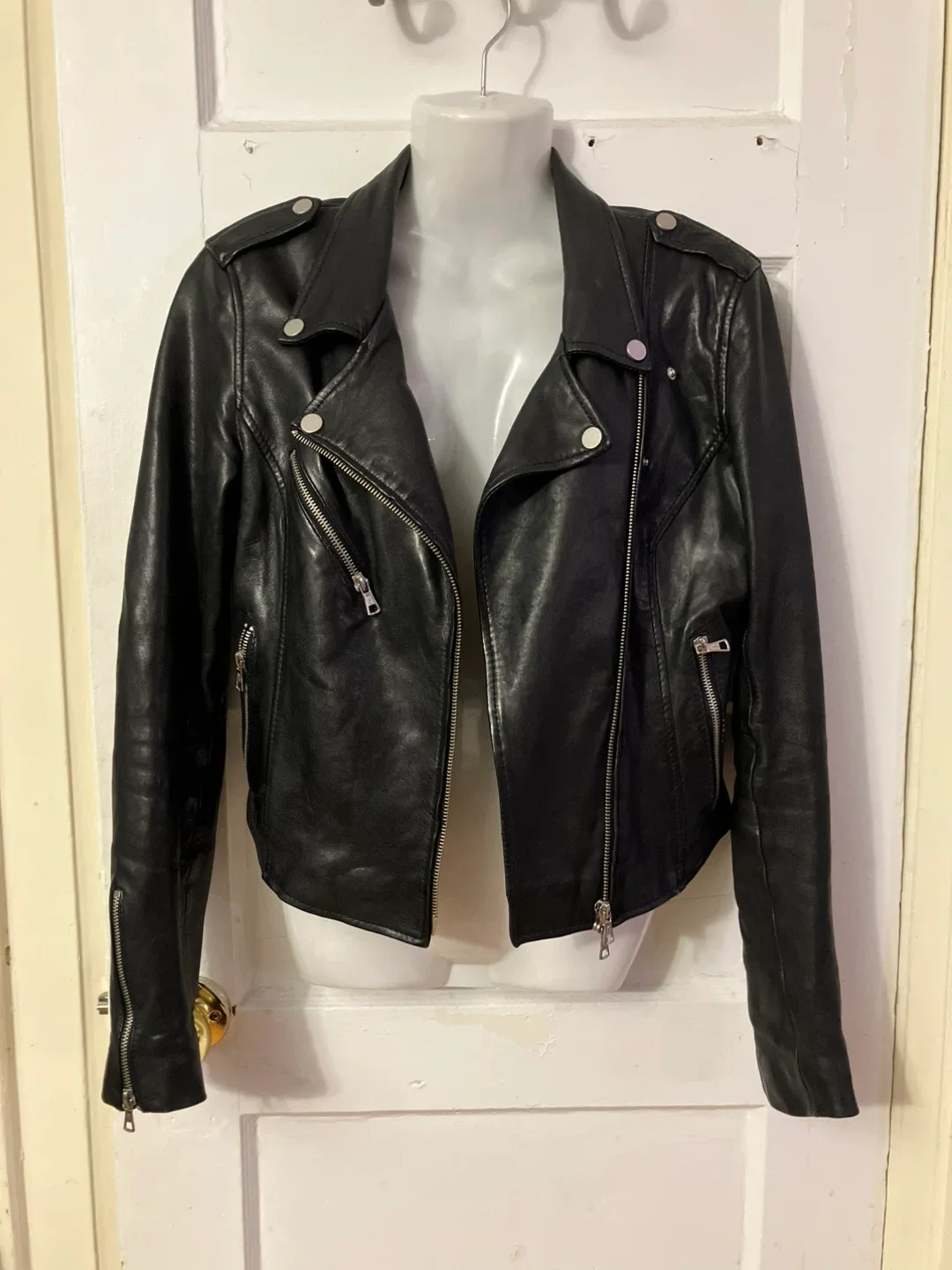 Zara Trafaluc Leather Jacket - Size M image indicator(2)