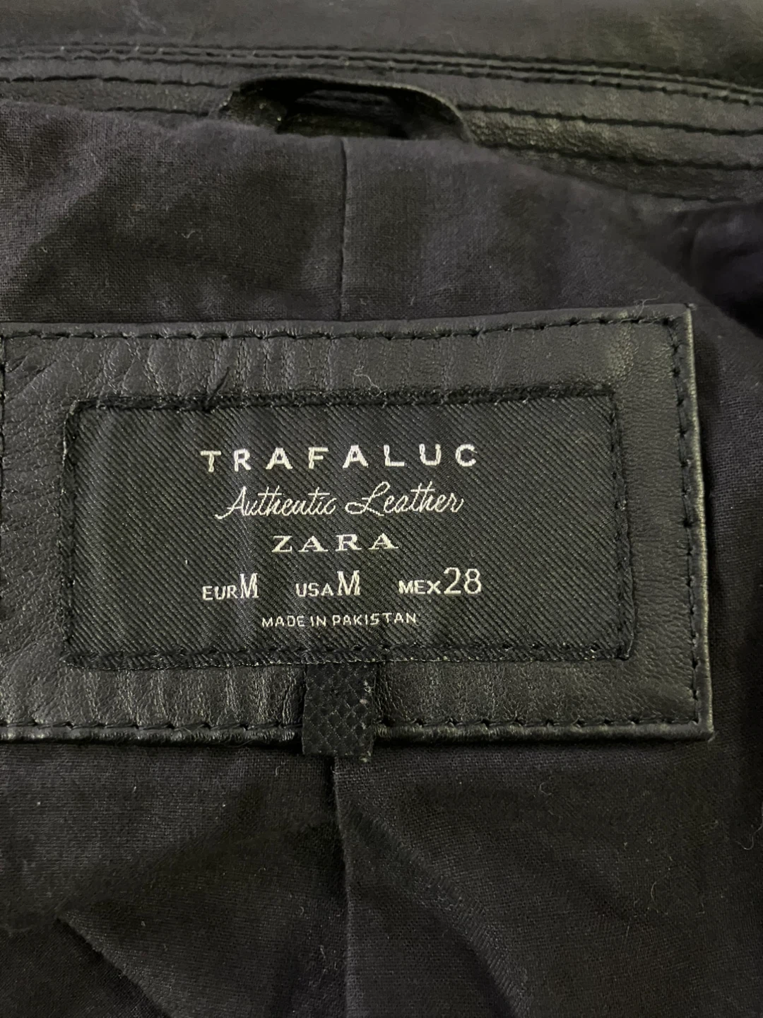 Zara Trafaluc Leather Jacket - Size M - photo 4