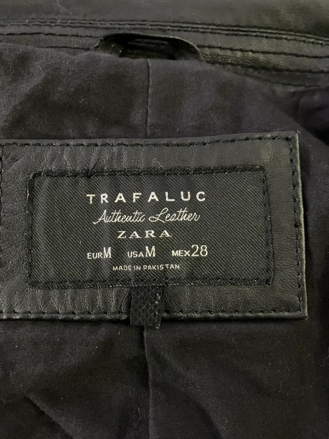 Zara Trafaluc Leather Jacket - Size M image indicator(4)