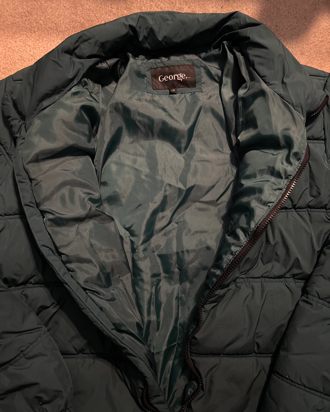 George Puffer Jacket - Size L/G - Dark Green - photo 2