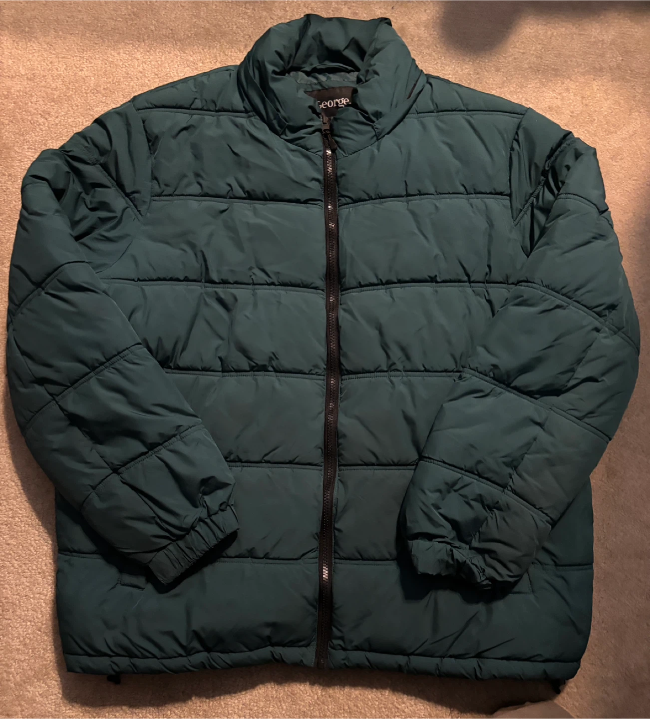 George Puffer Jacket - Size L/G - Dark Green