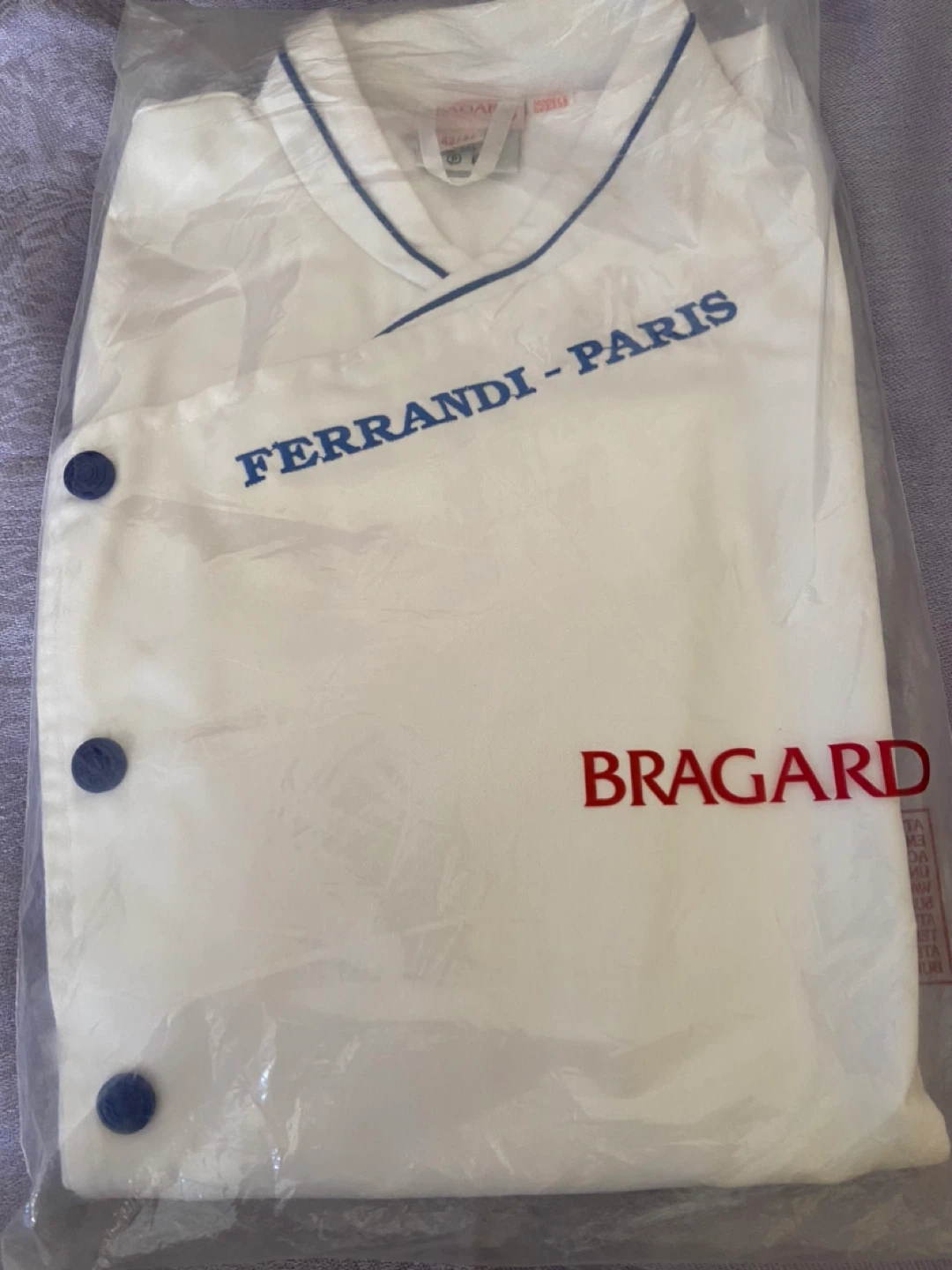 Bragard Ferrandi Paris Chef Jacket Size US 32/34