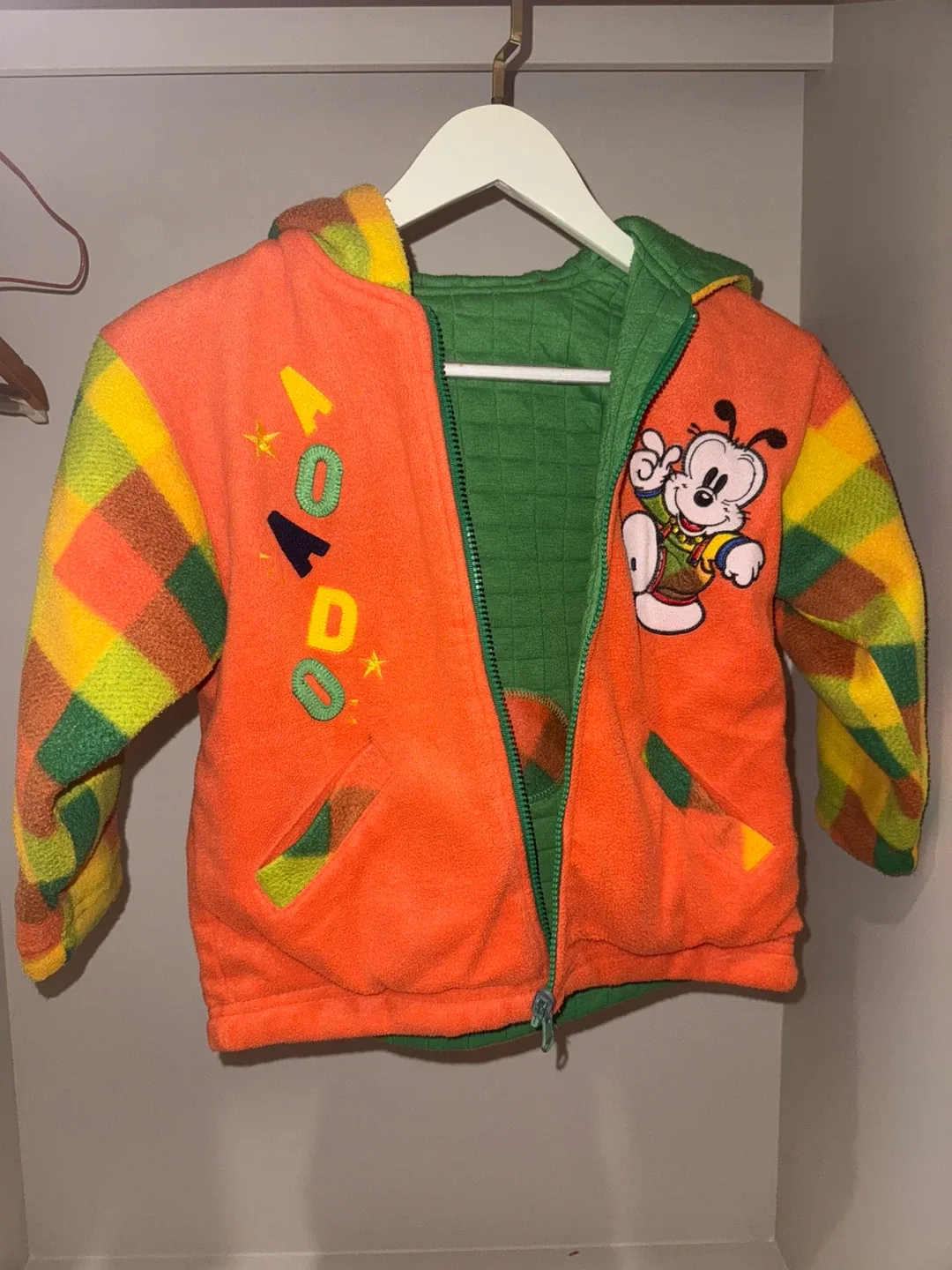 Kids Orange Aodo Jacket with Cartoon For around 110cm thumbnail