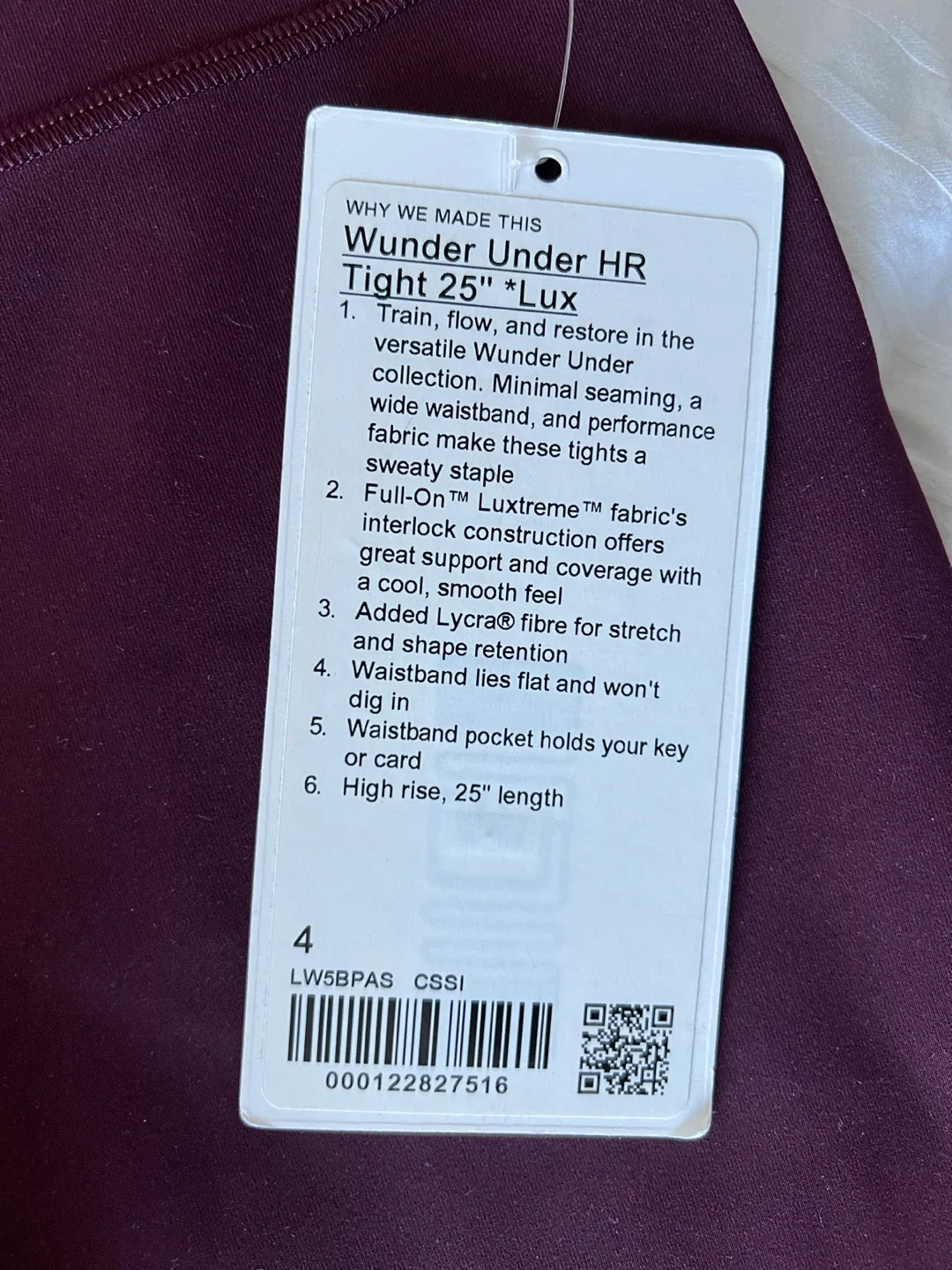 LULULEMON WUNDER UNDER HIGH-RISE TIGHT 25" *LUXTREME image indicator(2)