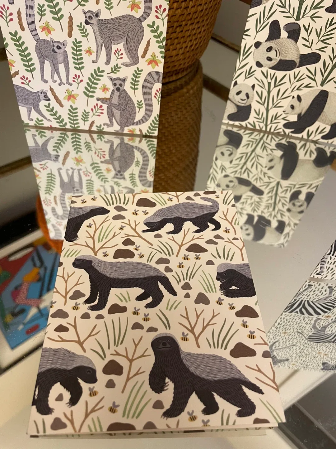 Animal Art  Folded Cards - Set of 8 NEW image indicator(3)