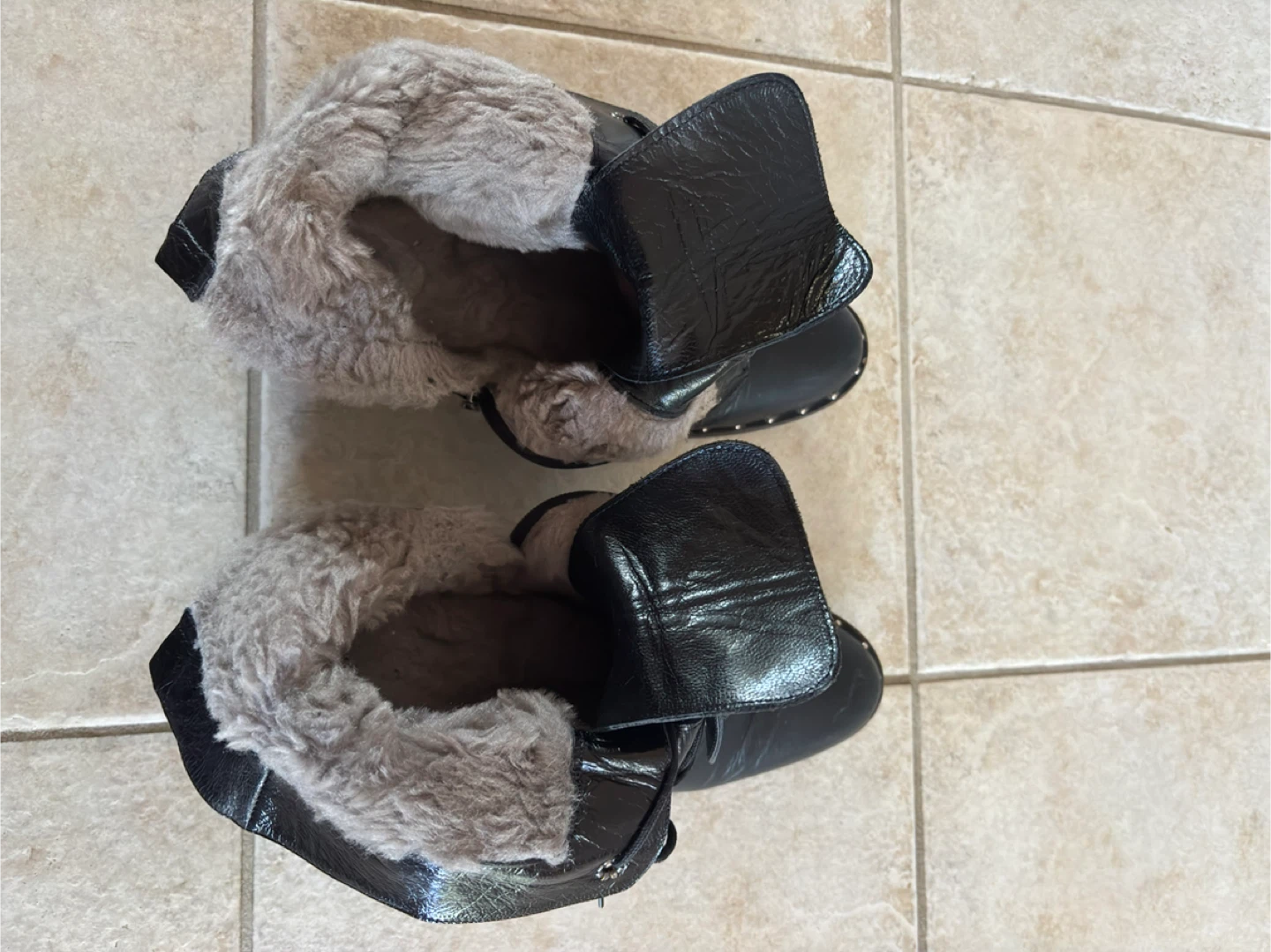 Black Leather Boots - size 39 - photo 4