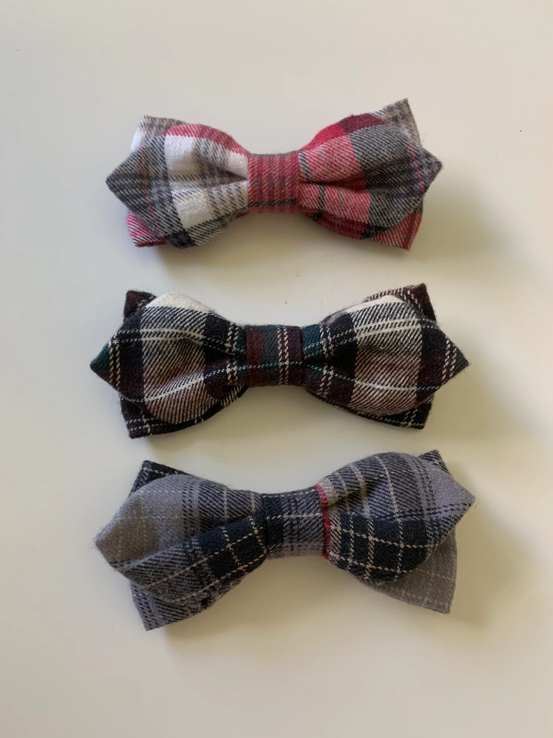Set of Plaid Bow Ties