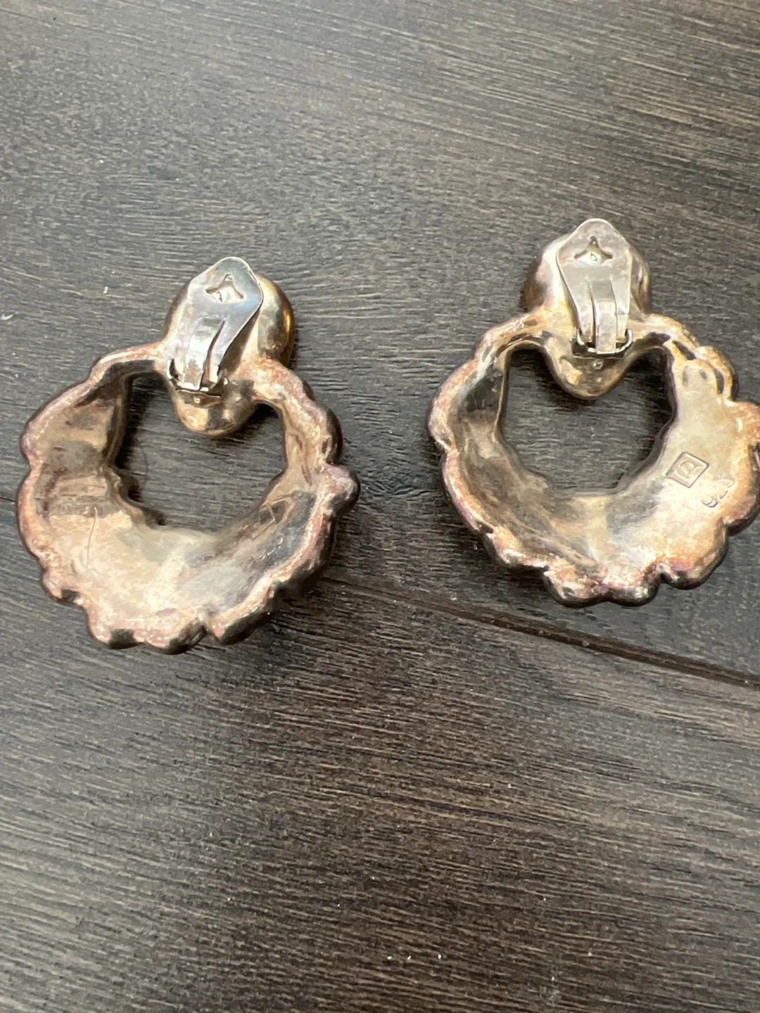 Vintage Sterling Silver Clip-on Earrings