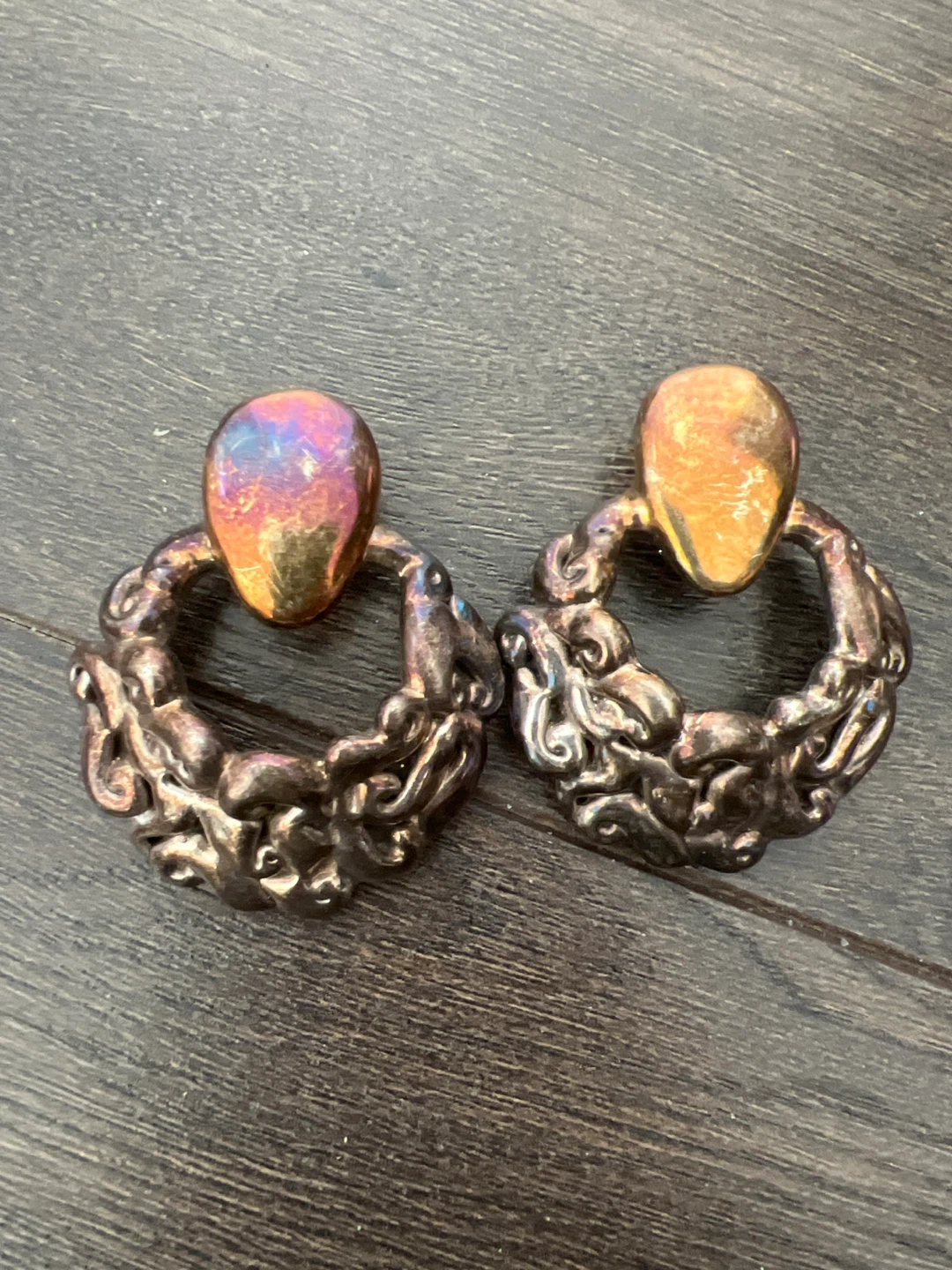 Vintage Sterling Silver Clip-on Earrings - photo 4