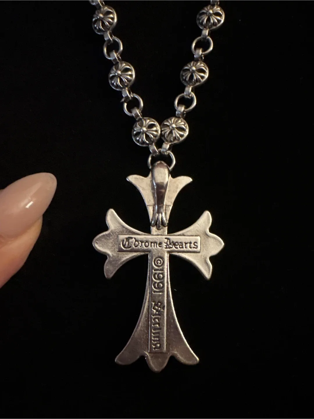 New Chrome Hearts Cross Pendant Necklace image indicator(6)