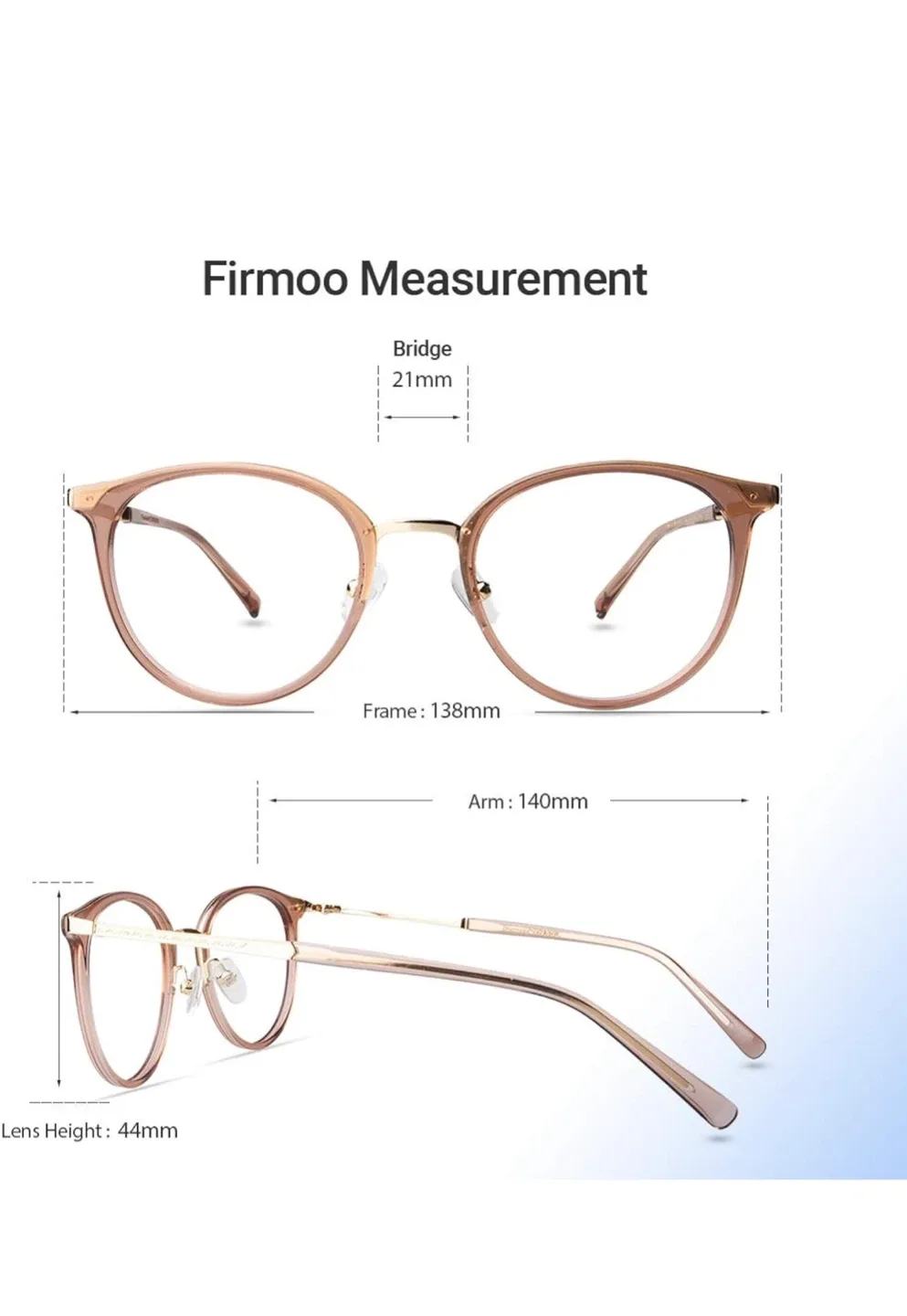 Stylish Eyeglasses - Rose Gold image indicator(4)
