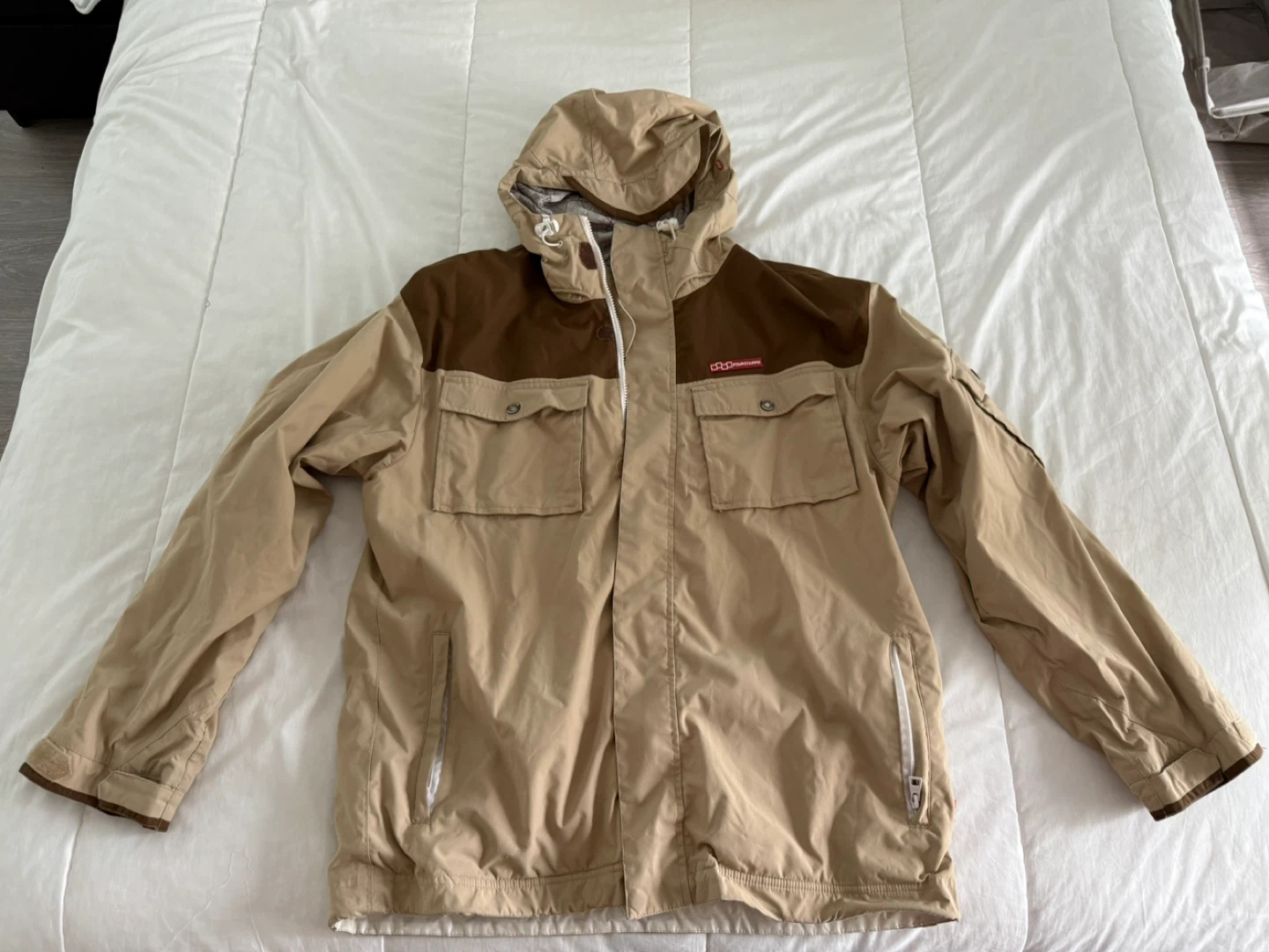 Foursquare Tan & Brown Ski Jacket size L