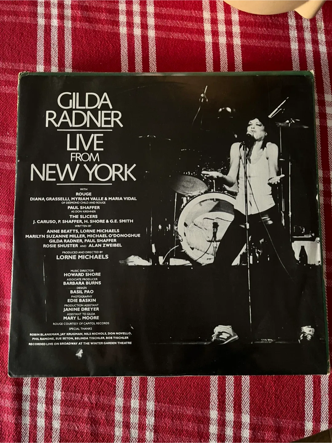 Rare Signed Gilda Radner Live From New York Vinyl Record image indicator(3)