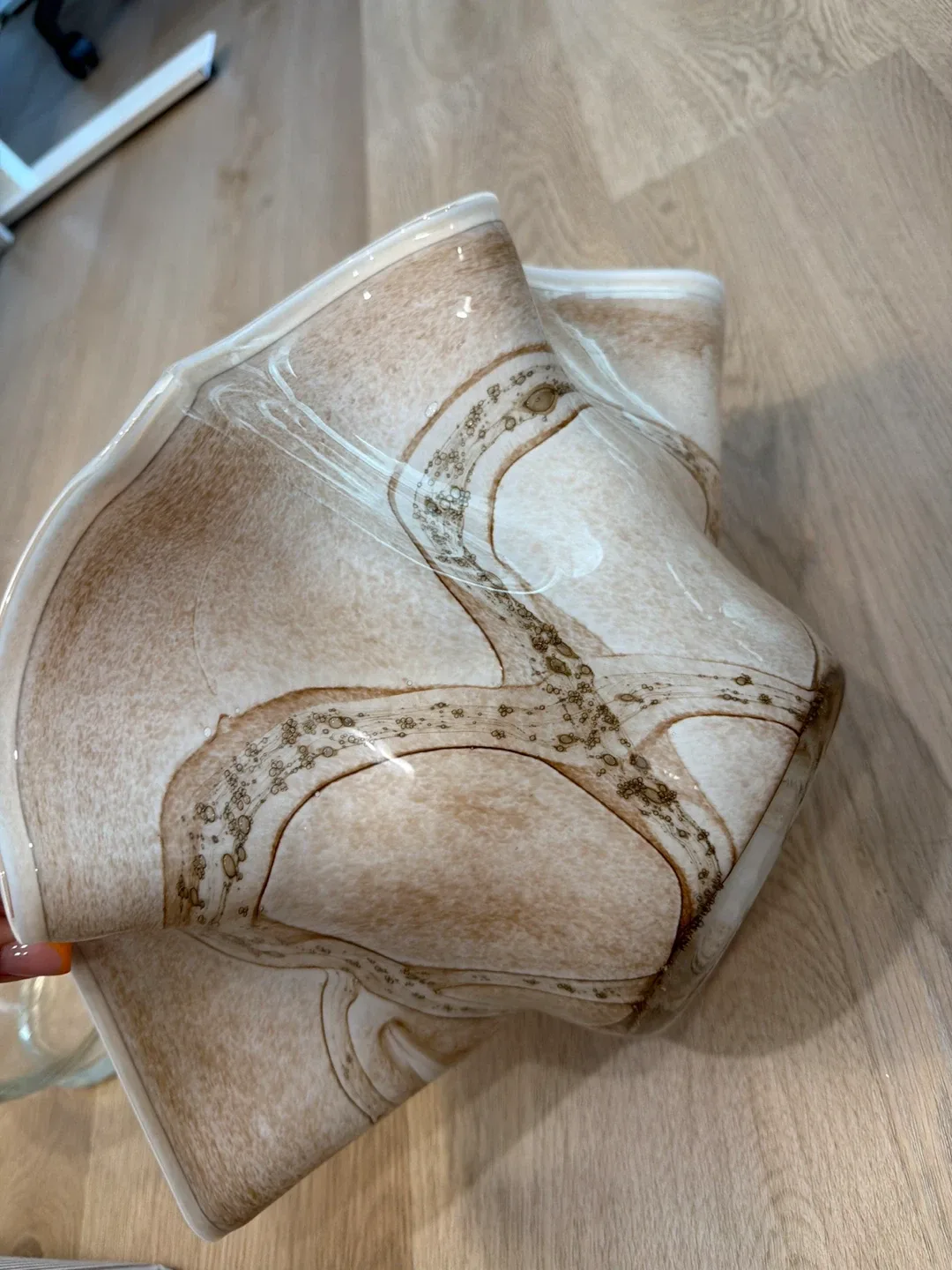 Homesense Decorative Bowl - Brown & White image indicator(4)