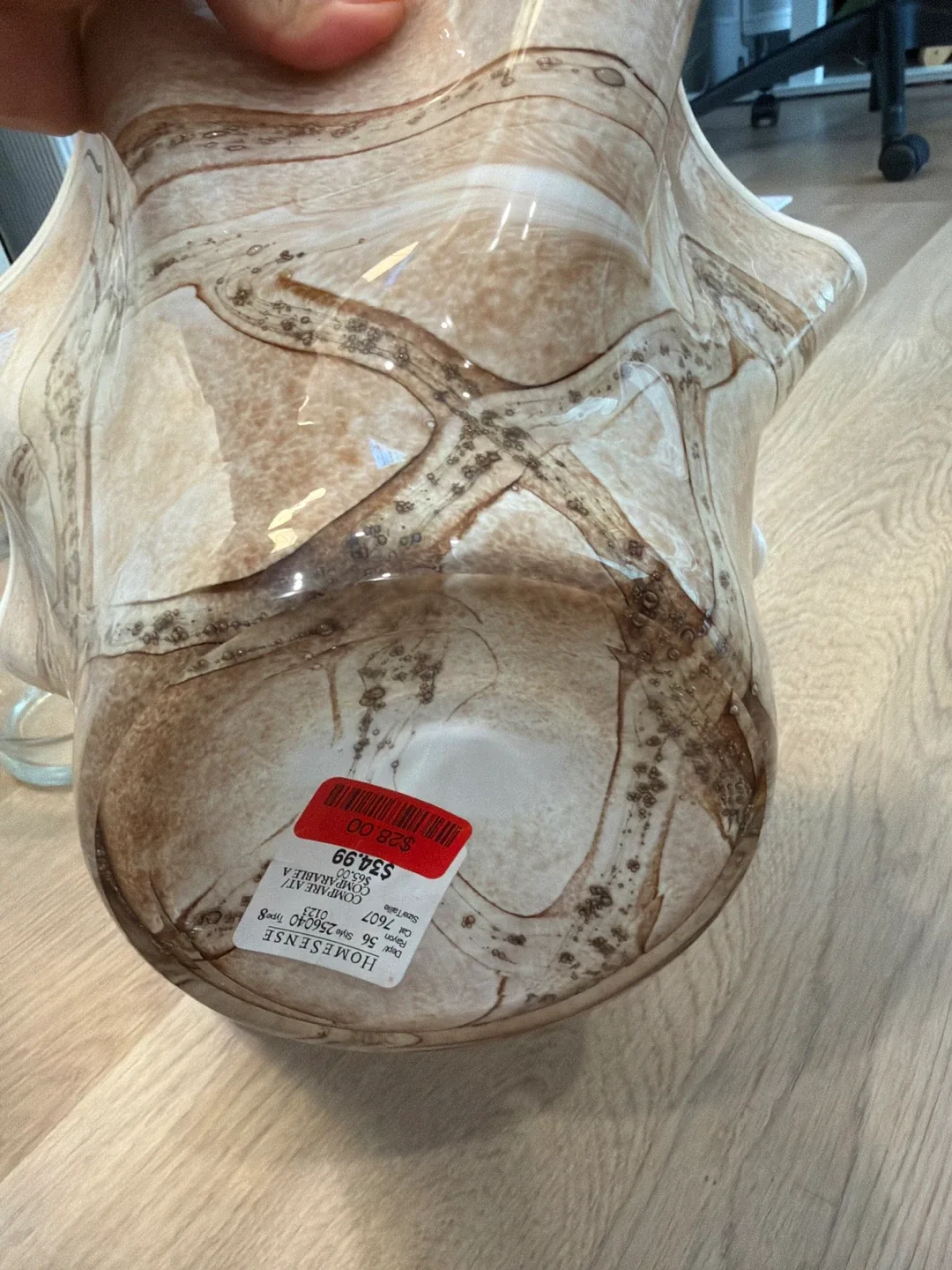 Homesense Decorative Bowl - Brown & White image indicator(3)