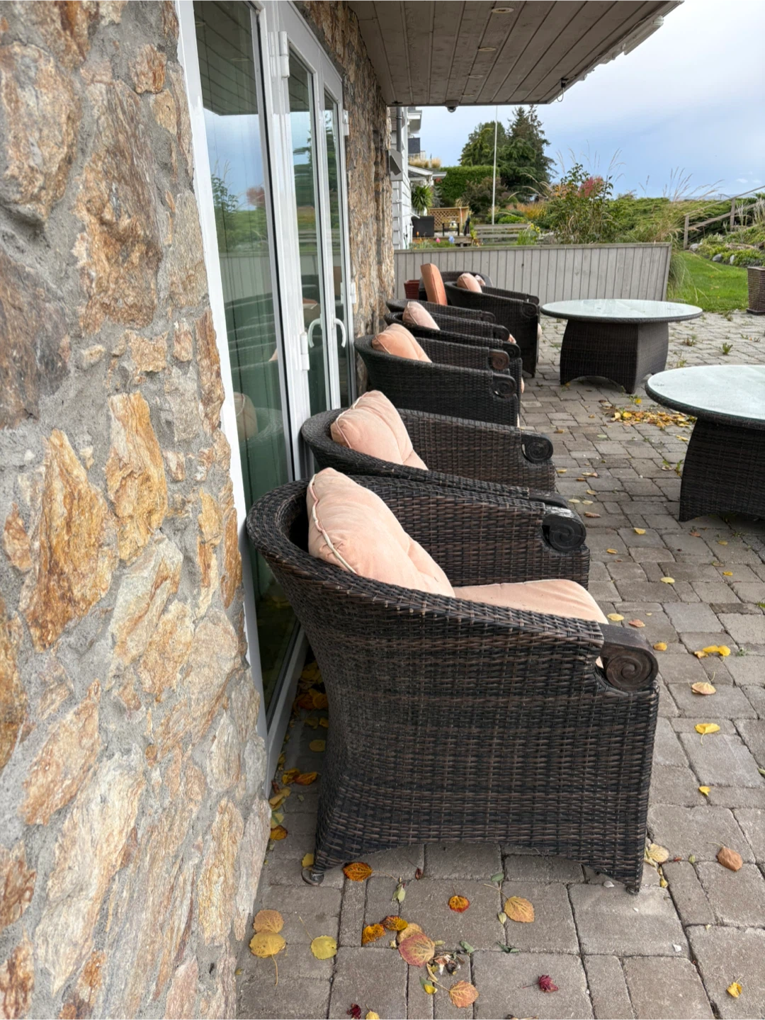Outdoor Wicker Patio Chairs (Set of 7) - photo 2