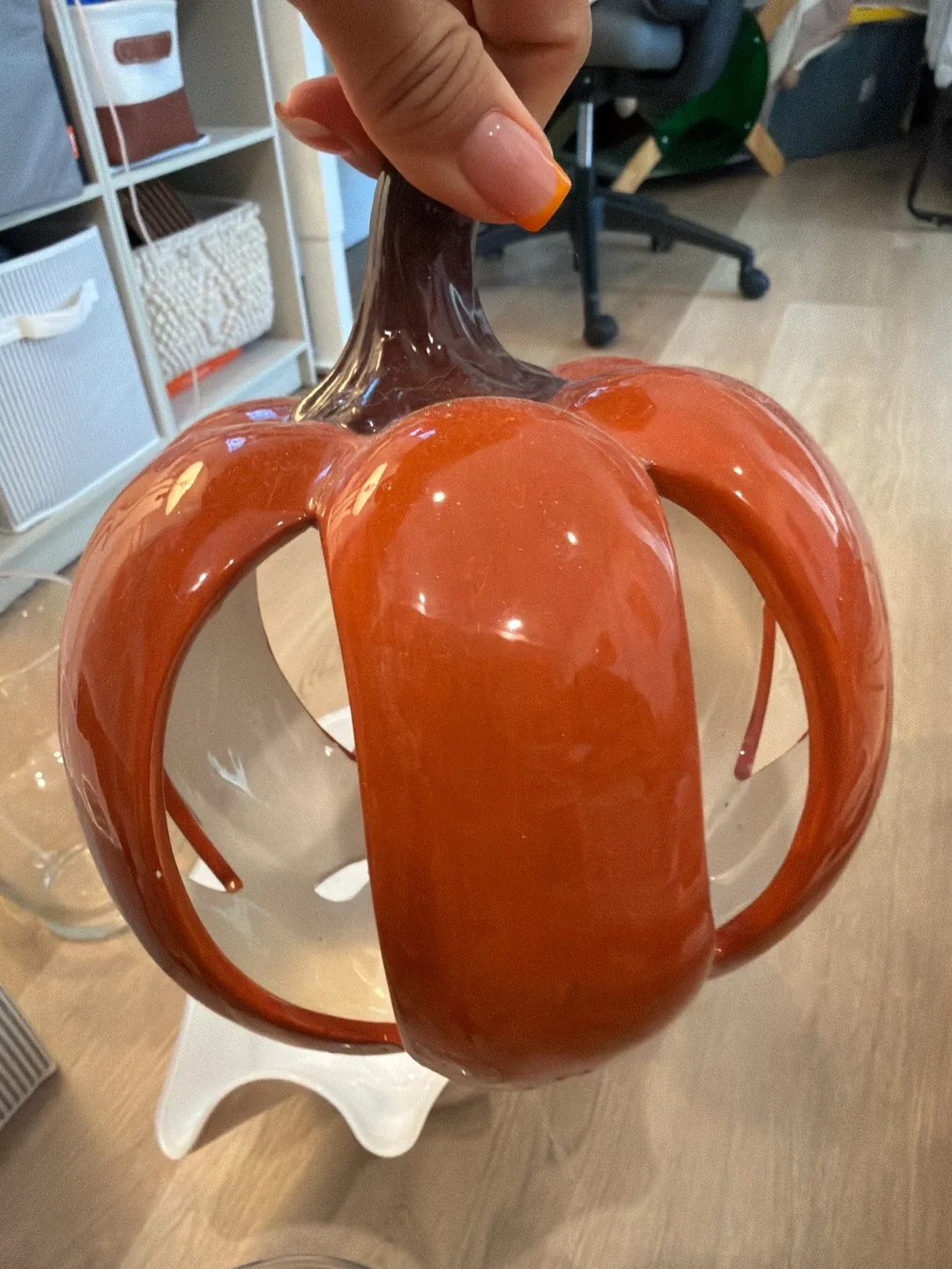 Ceramic Pumpkin Candle Holder image indicator(2)