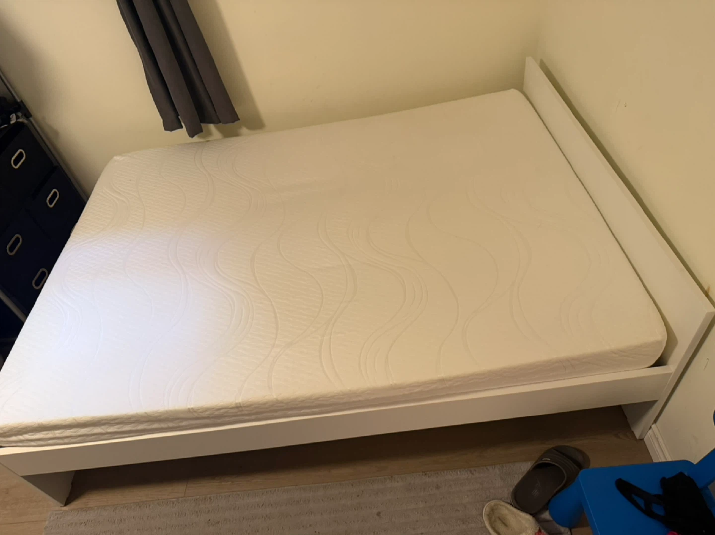 IKEA bed frame and mattress (double) - photo 3