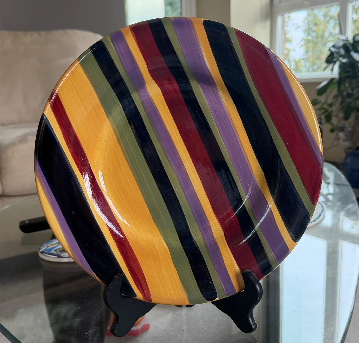 Striped Decorative Plate