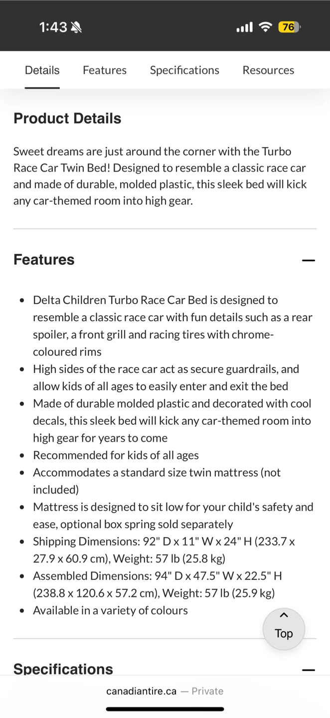 Twin Bed + Box - Delta Children Turbo Race Car Kids - photo 5