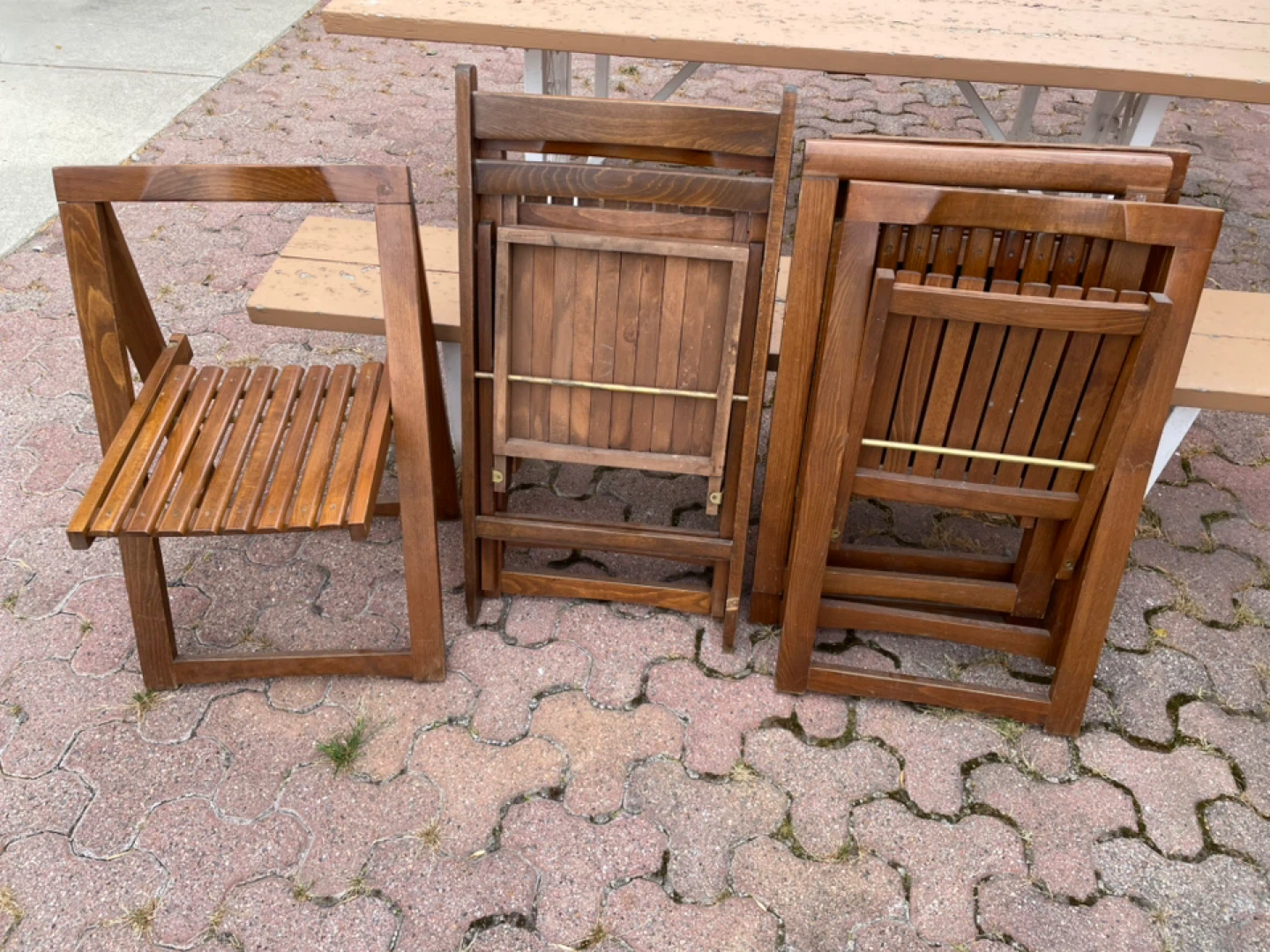 Wooden Folding Chair set of 6