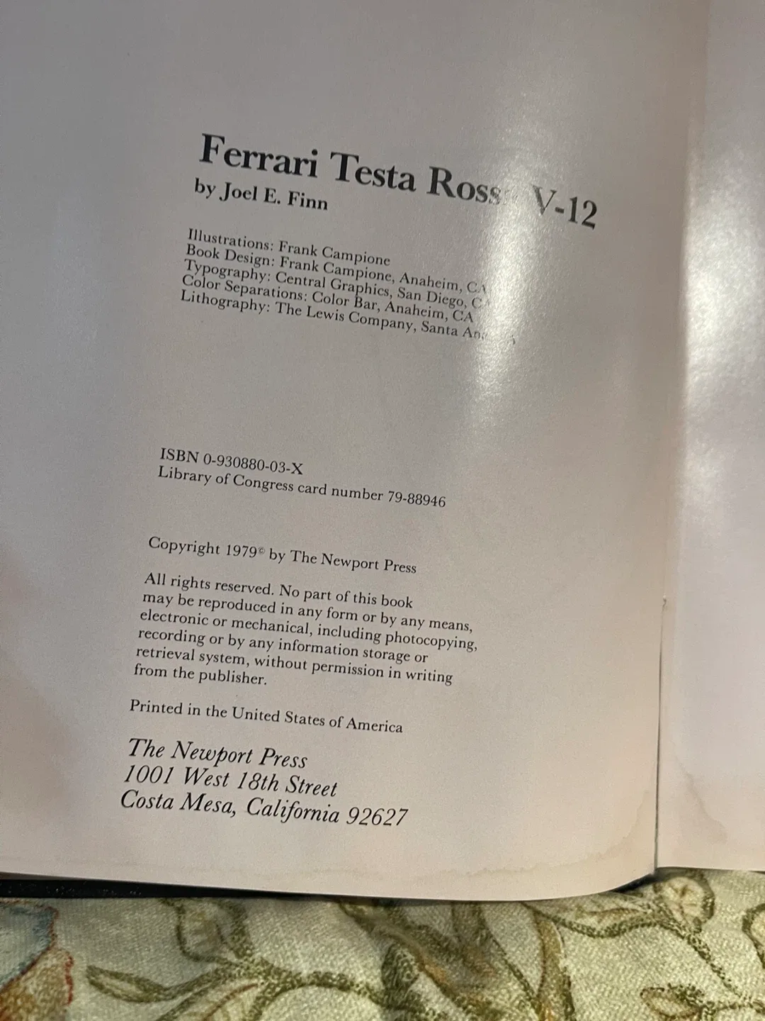 Ferrari Testa Rossa V-12 by Joel E. Finn image indicator(3)