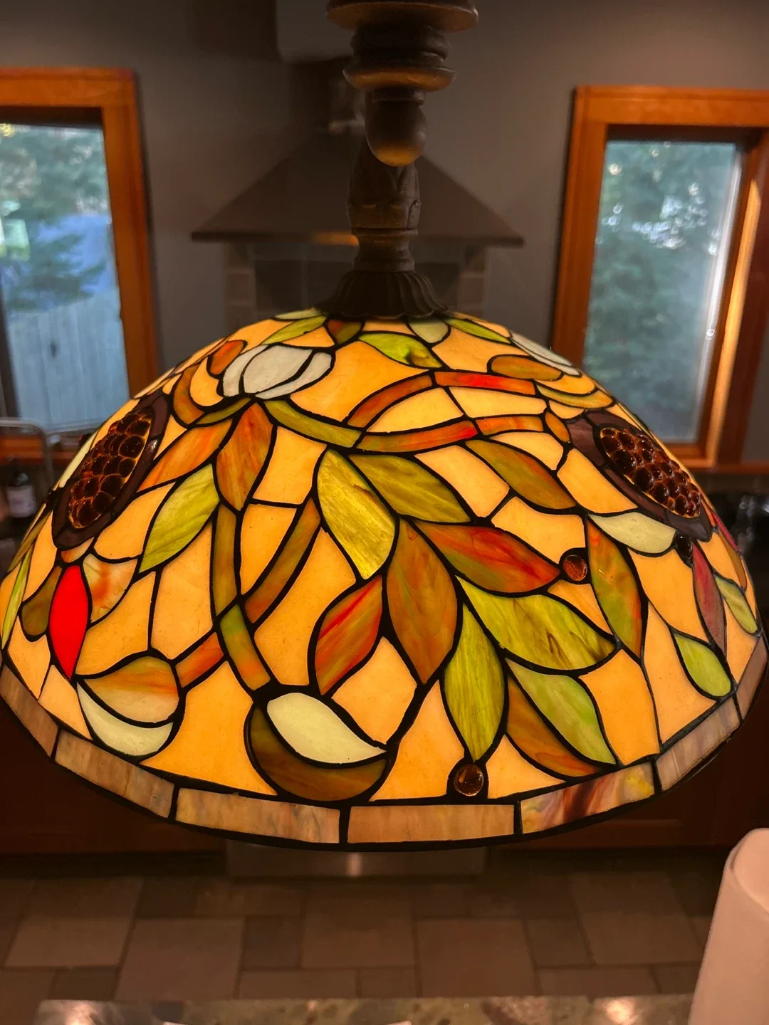 Stained Glass Pendant Lamp image indicator(3)