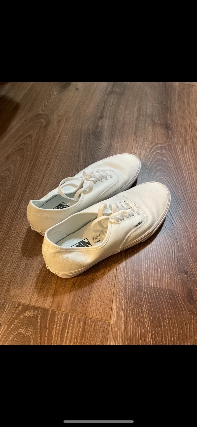 Vans Authentic All White Sneakers thumbnail